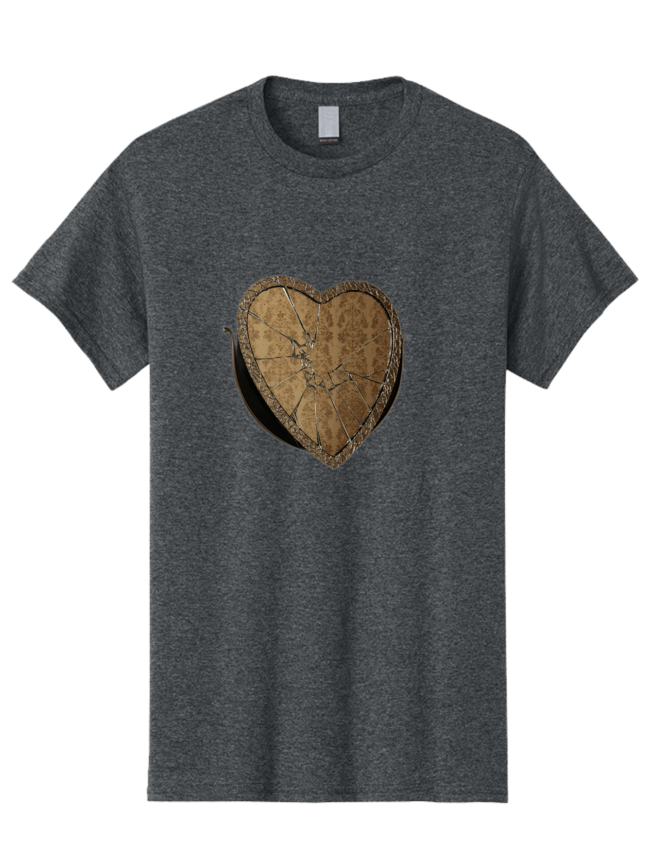 Broken-Heart-2 Men'S Graphic Tee, 100% Cotton, Comfortable Casual Summer Wear, Machine Washable, Vintage Camera, Old Camera, Antique Camera, Black Camera, Classic Photography, Photography Equipment, Nostalgic Device, Film Camera, Camera Art Bak125