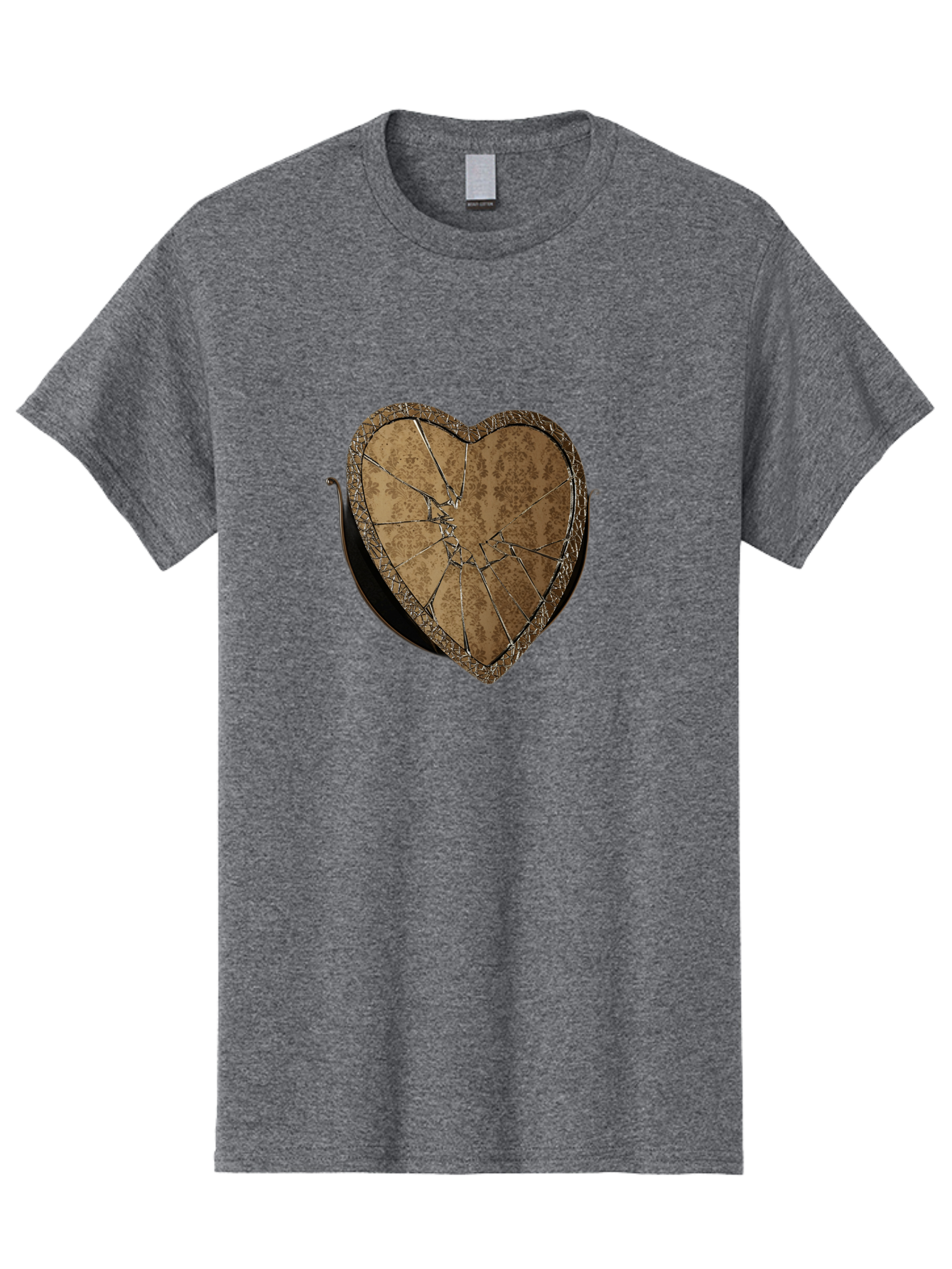 Broken-Heart-2 Men'S Graphic Tee, 100% Cotton, Comfortable Casual Summer Wear, Machine Washable, Vintage Camera, Old Camera, Antique Camera, Black Camera, Classic Photography, Photography Equipment, Nostalgic Device, Film Camera, Camera Art Bak125