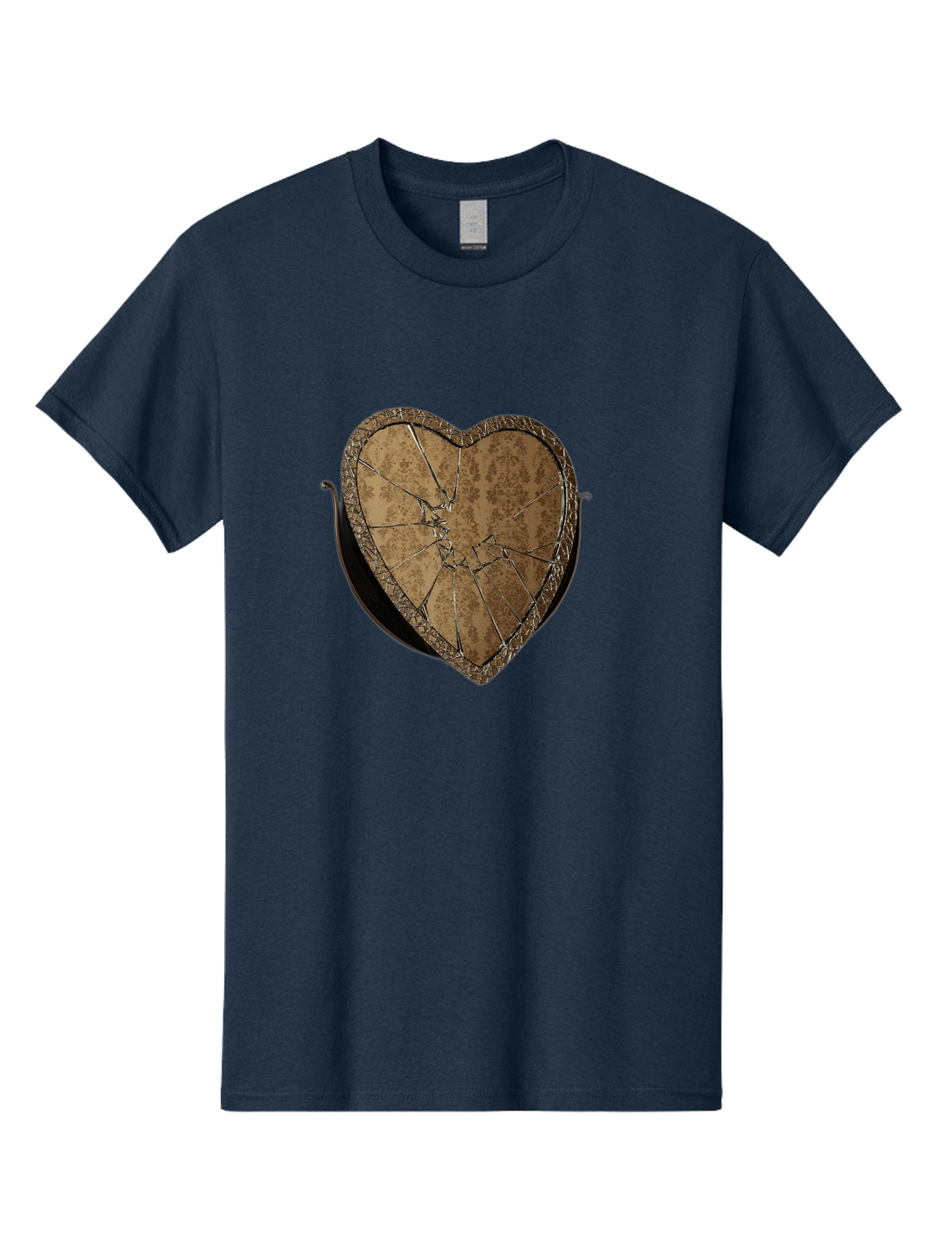 Broken-Heart-2 Men'S Graphic Tee, 100% Cotton, Comfortable Casual Summer Wear, Machine Washable, Vintage Camera, Old Camera, Antique Camera, Black Camera, Classic Photography, Photography Equipment, Nostalgic Device, Film Camera, Camera Art Bak125