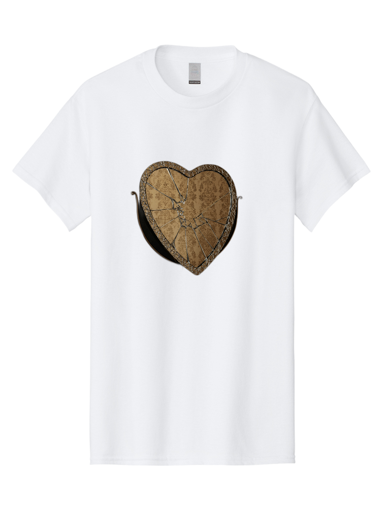 Broken-Heart-2 Men'S Graphic Tee, 100% Cotton, Comfortable Casual Summer Wear, Machine Washable, Vintage Camera, Old Camera, Antique Camera, Black Camera, Classic Photography, Photography Equipment, Nostalgic Device, Film Camera, Camera Art Bak125