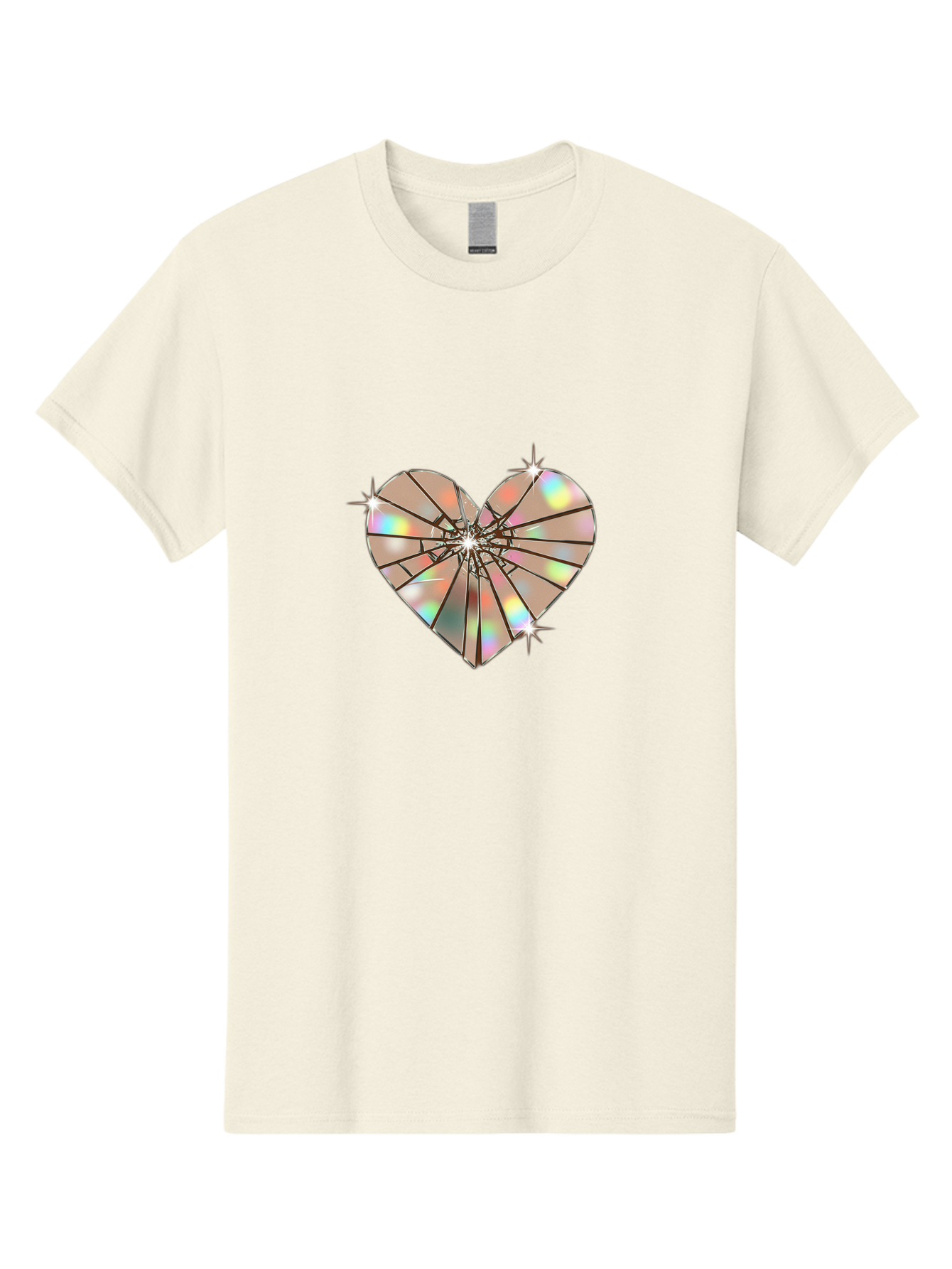 Broken-Holographic-Heart-1 Men'S Graphic Tee, 100% Cotton, Comfortable Casual Summer Wear, Machine Washable, Vintage Camera, Old Camera, Antique Camera, Black Camera, Classic Photography, Photography Equipment, Nostalgic Device, Film Camera, Bak127