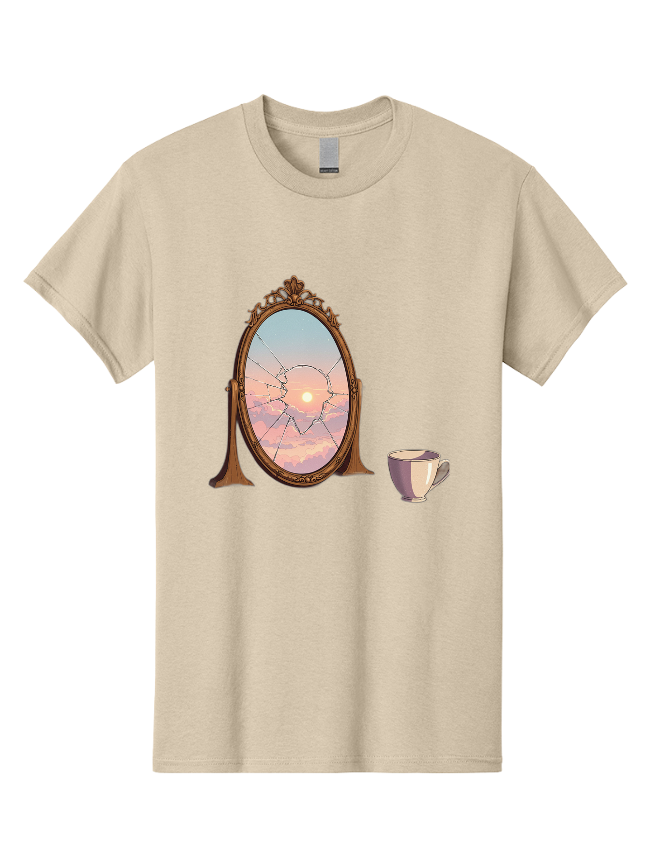 Broken-Mirror-1 Men'S Graphic Tee, 100% Cotton, Comfortable Casual Summer Wear, Machine Washable, Vintage Camera, Old Camera, Antique Camera, Black Camera, Classic Photography, Photography Equipment, Nostalgic Device, Film Camera, Camera Art Bak129