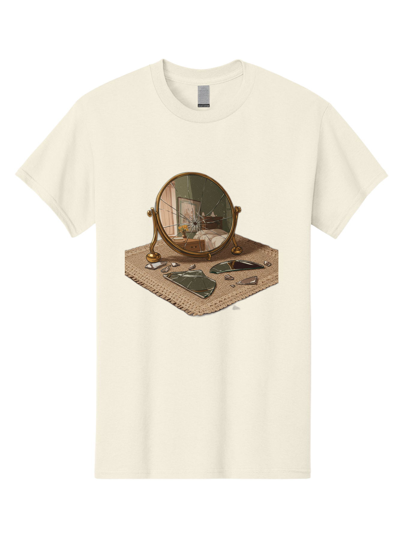 Broken-Mirror-3 Men'S Graphic Tee, 100% Cotton, Comfortable Casual Summer Wear, Machine Washable, Vintage Camera, Old Camera, Antique Camera, Black Camera, Classic Photography, Photography Equipment, Nostalgic Device, Film Camera, Camera Art Bak131