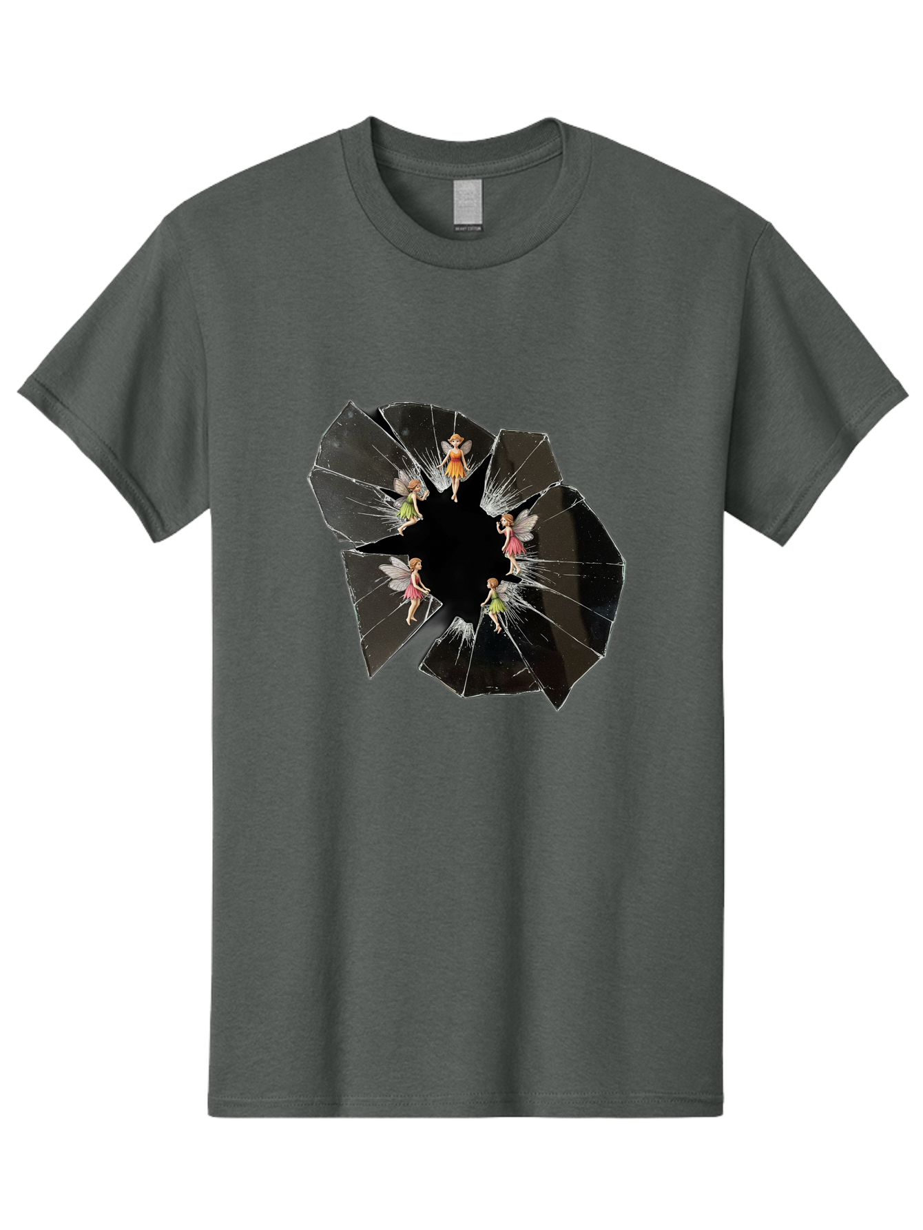 Broken-Mirror-Fairies Men'S Graphic Tee, 100% Cotton, Comfortable Casual Summer Wear, Machine Washable, Vintage Camera, Old Camera, Antique Camera, Black Camera, Classic Photography, Photography Equipment, Nostalgic Device, Film Camera, Bak133