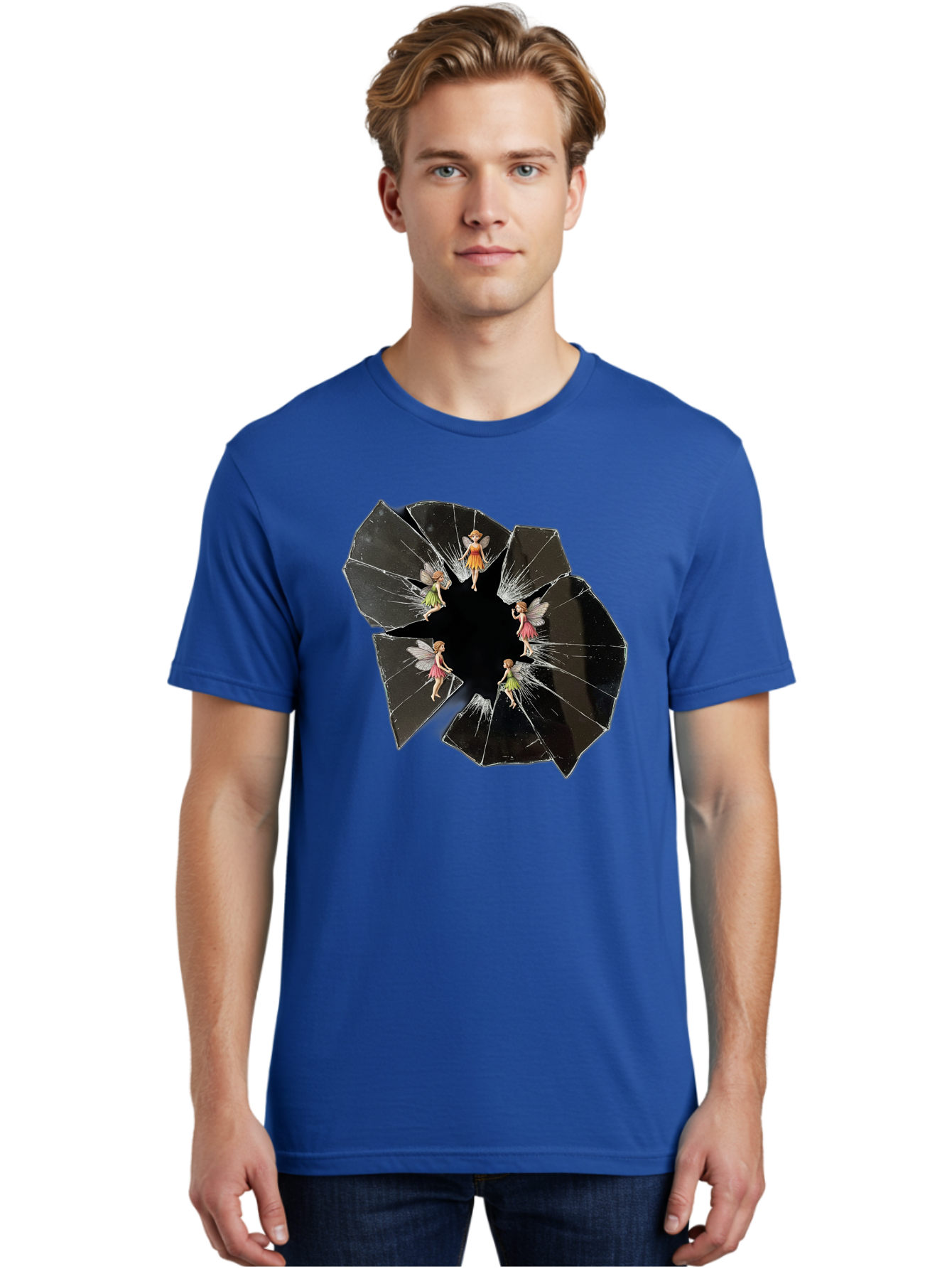 Broken-Mirror-Fairies Men'S Graphic Tee, 100% Cotton, Comfortable Casual Summer Wear, Machine Washable, Vintage Camera, Old Camera, Antique Camera, Black Camera, Classic Photography, Photography Equipment, Nostalgic Device, Film Camera, Bak133