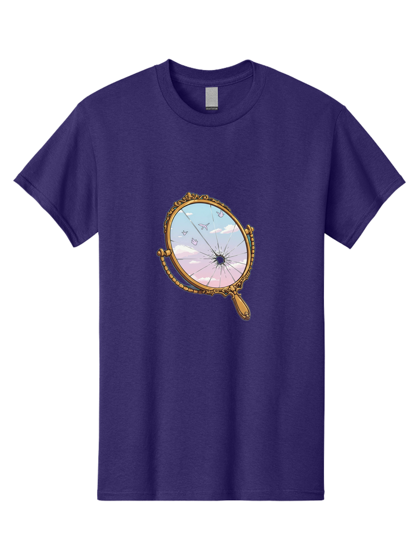 Broken-Mirror Men'S Graphic Tee, 100% Cotton, Comfortable Casual Summer Wear, Machine Washable, Vintage Camera, Old Camera, Antique Camera, Black Camera, Classic Photography, Photography Equipment, Nostalgic Device, Film Camera, Camera Art Bak137