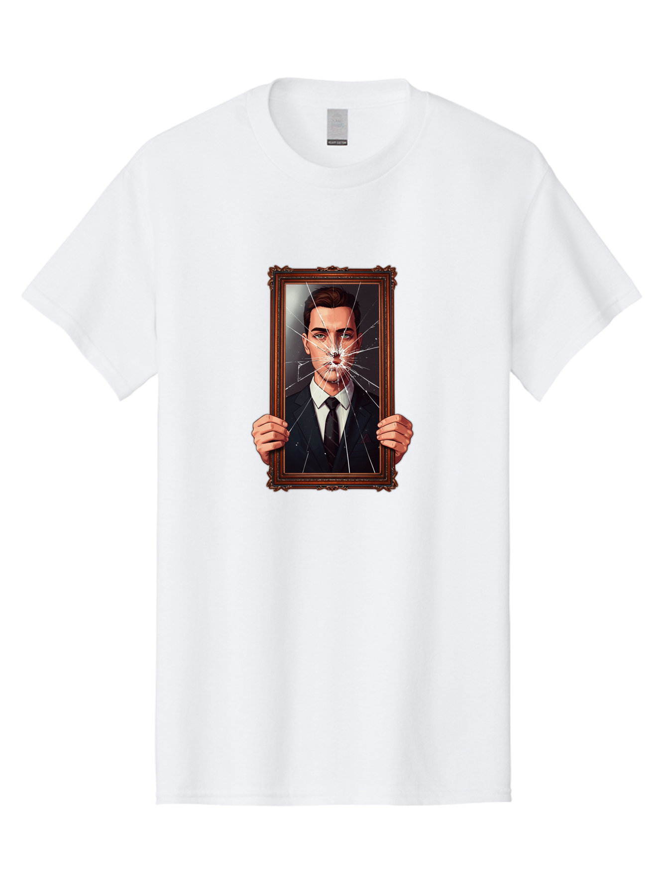 Broken-Portrait Men'S Graphic Tee, 100% Cotton, Comfortable Casual Summer Wear, Machine Washable, Vintage Camera, Old Camera, Antique Camera, Black Camera, Classic Photography, Photography Equipment, Nostalgic Device, Film Camera, Camera Art Bak138