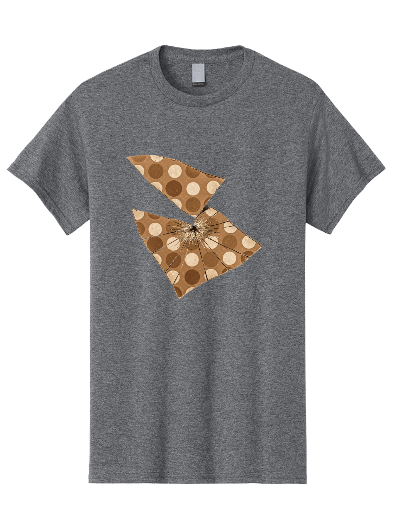 Brown-And-Beige-Polka-Dot-Parasol Men'S Graphic Tee, 100% Cotton, Comfortable Casual Summer Wear, Machine Washable, Vintage Camera, Old Camera, Antique Camera, Black Camera, Classic Photography, Photography Equipment, Nostalgic Device, Bak141
