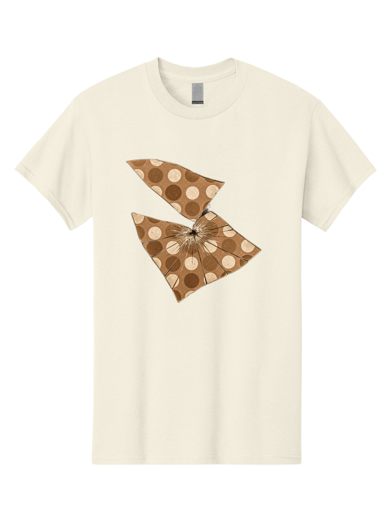 Brown-And-Beige-Polka-Dot-Parasol Men'S Graphic Tee, 100% Cotton, Comfortable Casual Summer Wear, Machine Washable, Vintage Camera, Old Camera, Antique Camera, Black Camera, Classic Photography, Photography Equipment, Nostalgic Device, Bak141