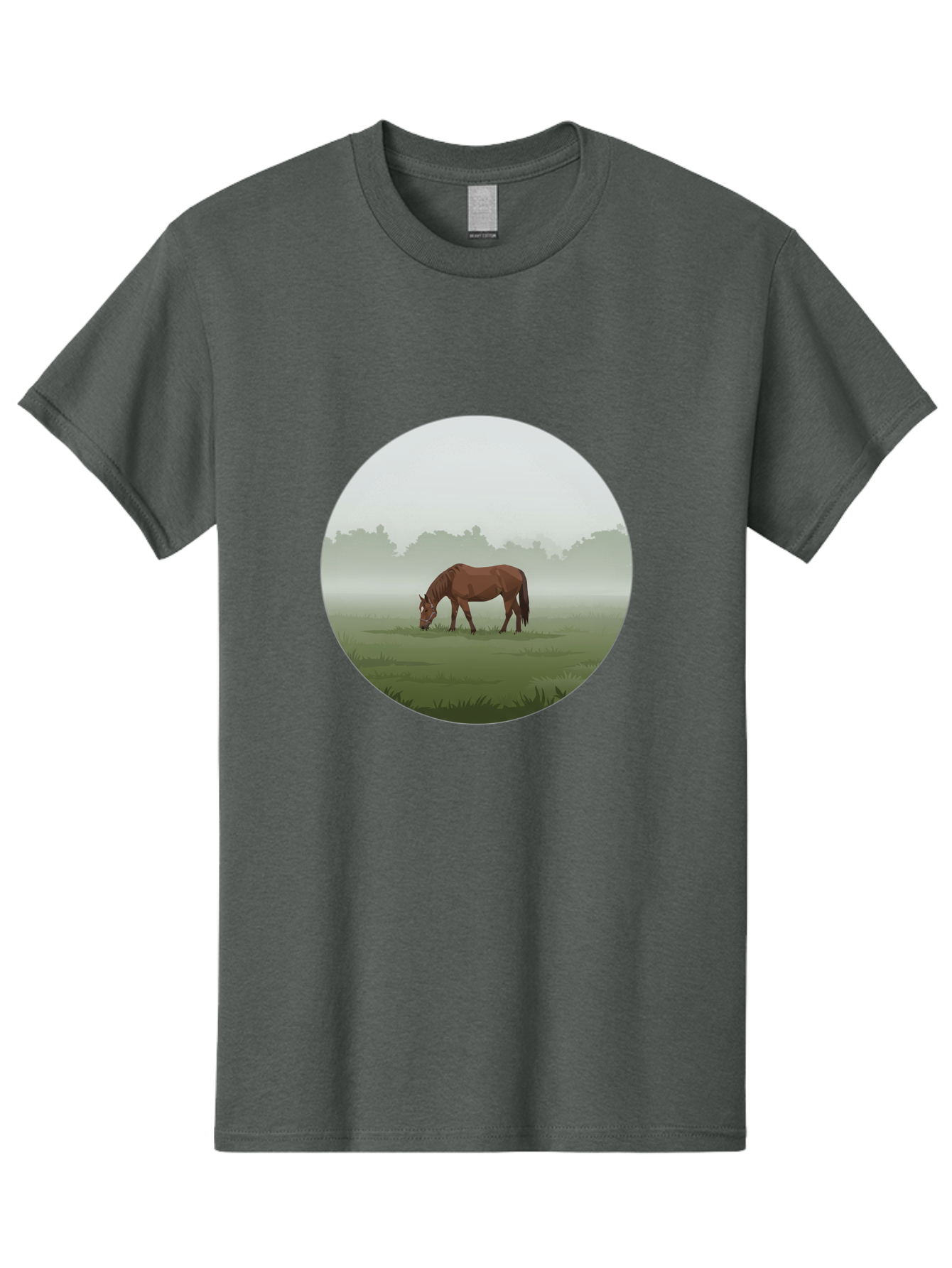Brown-Horse-Grazing Men'S Graphic Tee, 100% Cotton, Comfortable Casual Summer Wear, Machine Washable, Vintage Camera, Old Camera, Antique Camera, Black Camera, Classic Photography, Photography Equipment, Nostalgic Device, Film Camera, Bak142