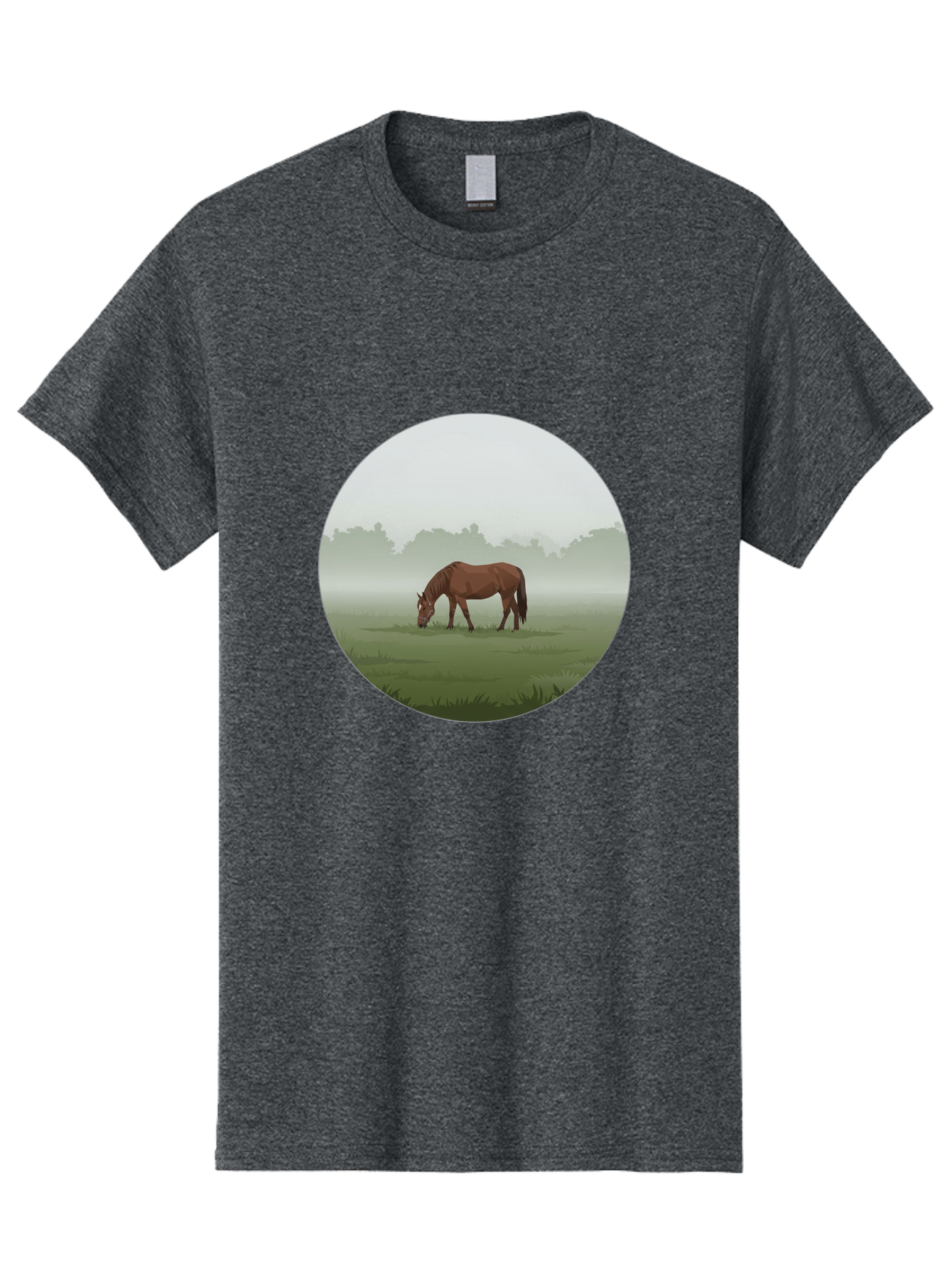 Brown-Horse-Grazing Men'S Graphic Tee, 100% Cotton, Comfortable Casual Summer Wear, Machine Washable, Vintage Camera, Old Camera, Antique Camera, Black Camera, Classic Photography, Photography Equipment, Nostalgic Device, Film Camera, Bak142