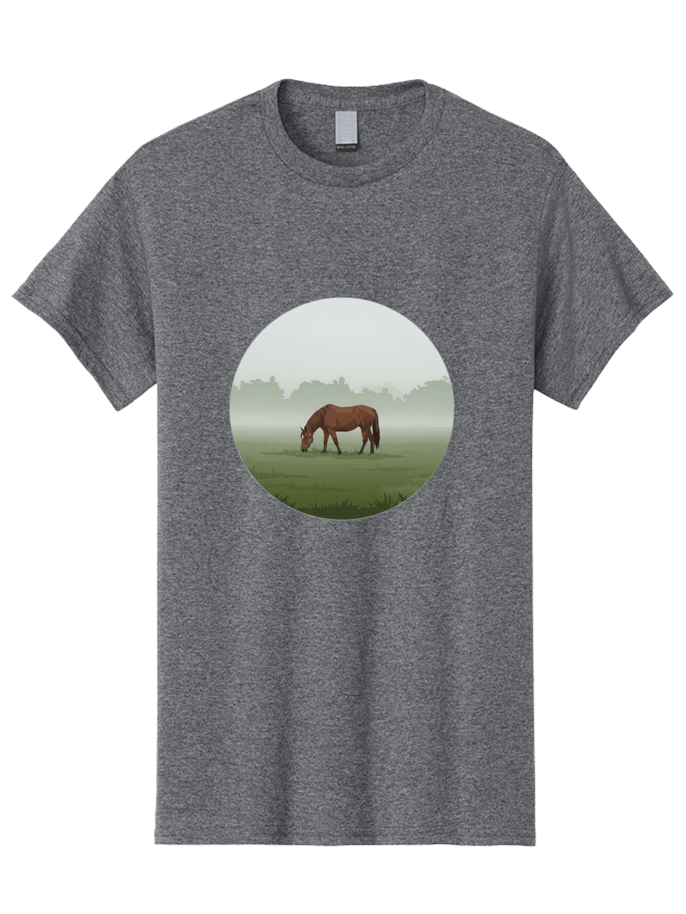 Brown-Horse-Grazing Men'S Graphic Tee, 100% Cotton, Comfortable Casual Summer Wear, Machine Washable, Vintage Camera, Old Camera, Antique Camera, Black Camera, Classic Photography, Photography Equipment, Nostalgic Device, Film Camera, Bak142