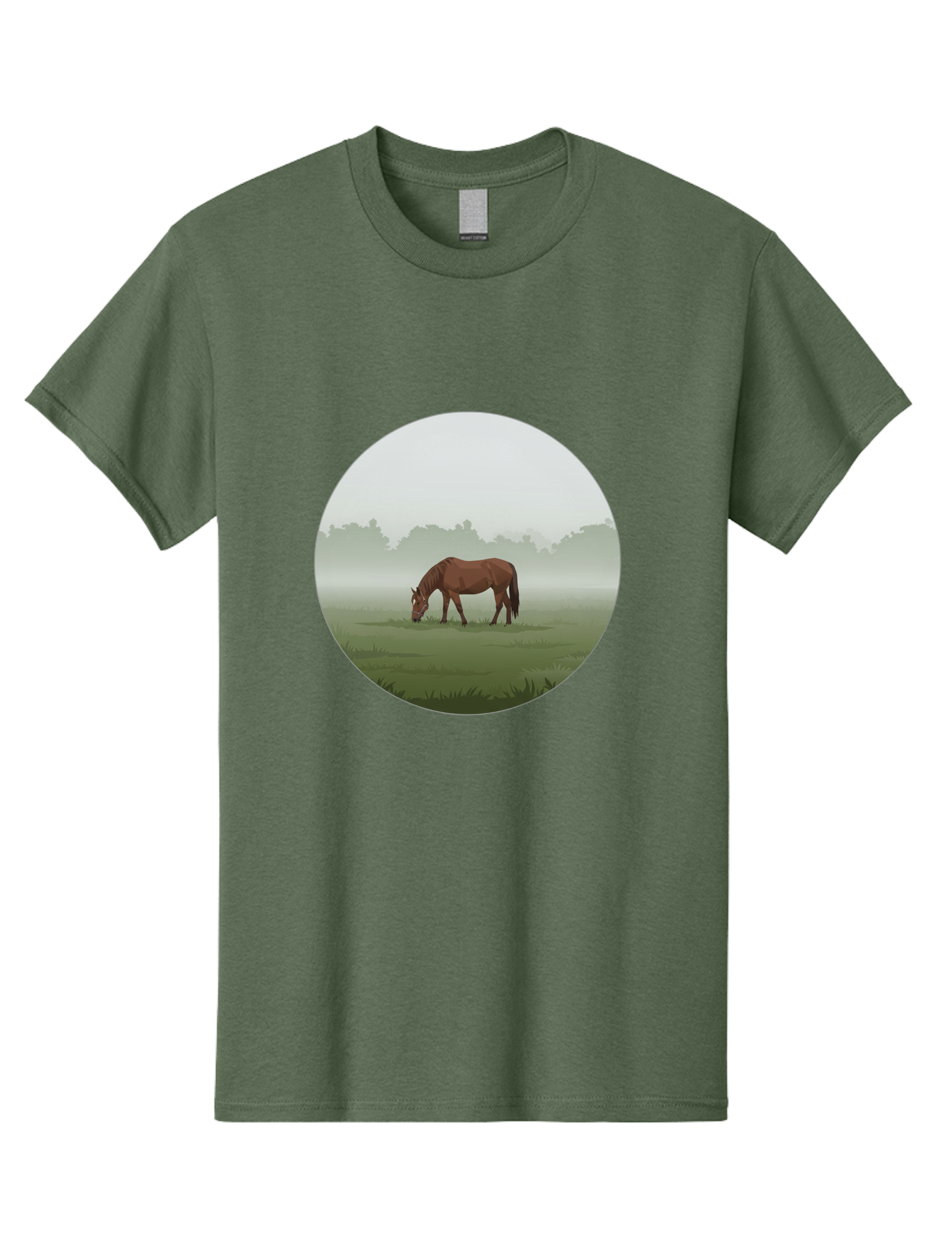Brown-Horse-Grazing Men'S Graphic Tee, 100% Cotton, Comfortable Casual Summer Wear, Machine Washable, Vintage Camera, Old Camera, Antique Camera, Black Camera, Classic Photography, Photography Equipment, Nostalgic Device, Film Camera, Bak142