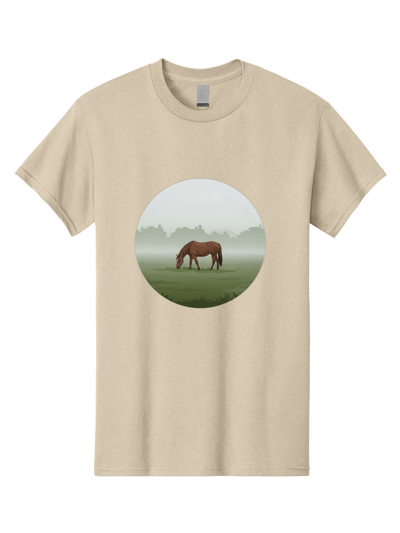Brown-Horse-Grazing Men'S Graphic Tee, 100% Cotton, Comfortable Casual Summer Wear, Machine Washable, Vintage Camera, Old Camera, Antique Camera, Black Camera, Classic Photography, Photography Equipment, Nostalgic Device, Film Camera, Bak142