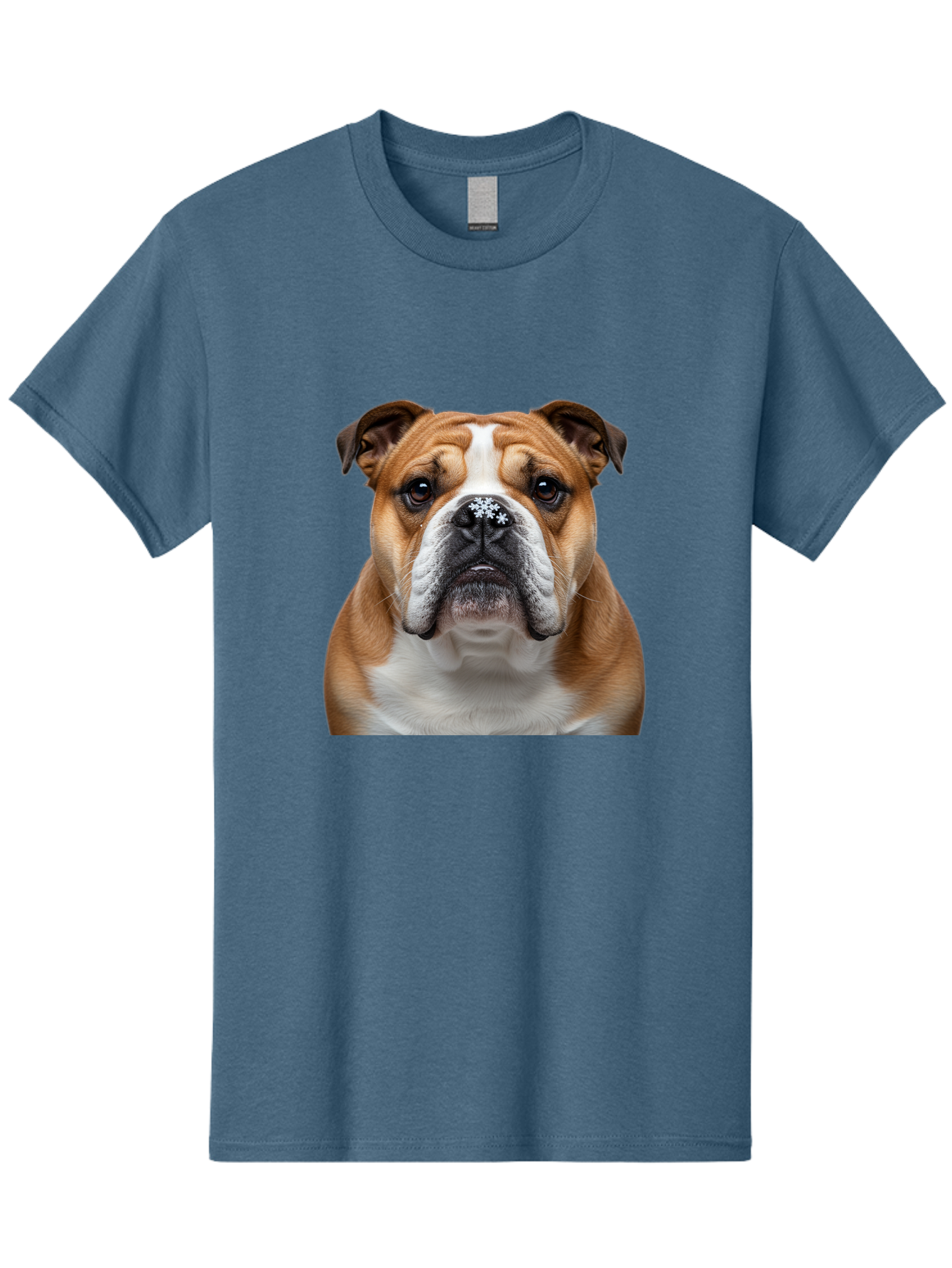 Bulldog-Portrait Men'S Graphic Tee, 100% Cotton, Comfortable Casual Summer Wear, Machine Washable, Vintage Camera, Old Camera, Antique Camera, Black Camera, Classic Photography, Photography Equipment, Nostalgic Device, Film Camera, Camera Art Bak145