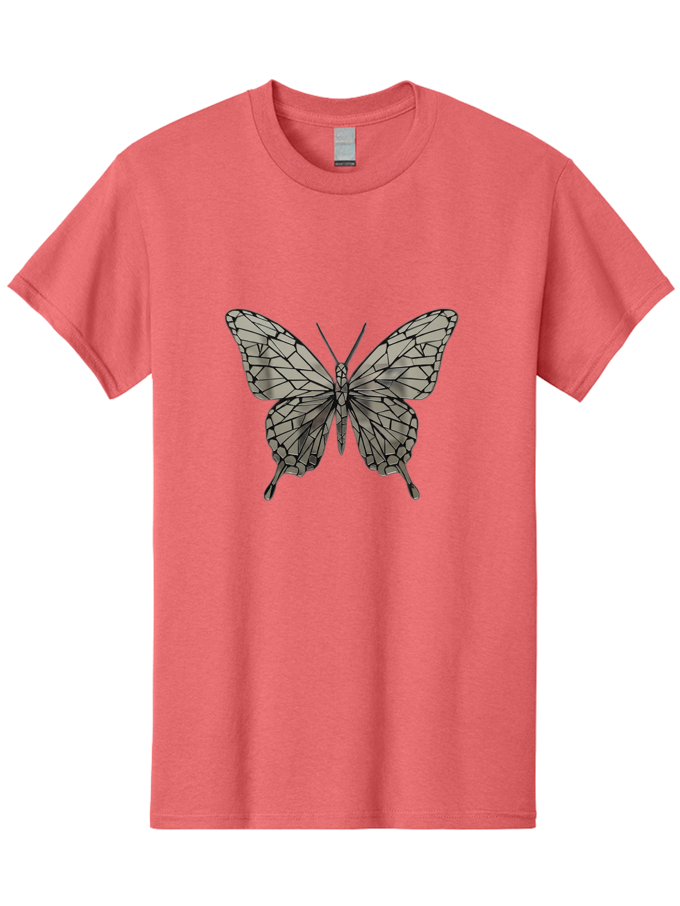 Butterfly-1 Men'S Graphic Tee, 100% Cotton, Comfortable Casual Summer Wear, Machine Washable, Vintage Camera, Old Camera, Antique Camera, Black Camera, Classic Photography, Photography Equipment, Nostalgic Device, Film Camera, Camera Art Bak154