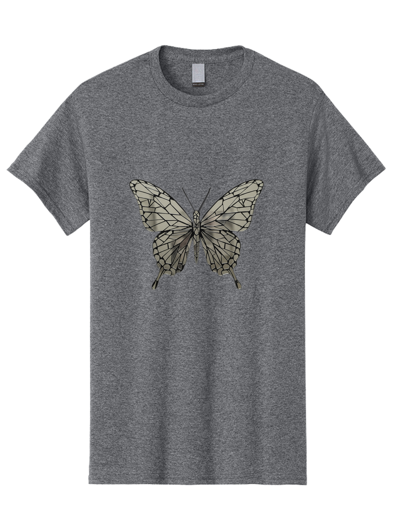 Butterfly-1 Men'S Graphic Tee, 100% Cotton, Comfortable Casual Summer Wear, Machine Washable, Vintage Camera, Old Camera, Antique Camera, Black Camera, Classic Photography, Photography Equipment, Nostalgic Device, Film Camera, Camera Art Bak154