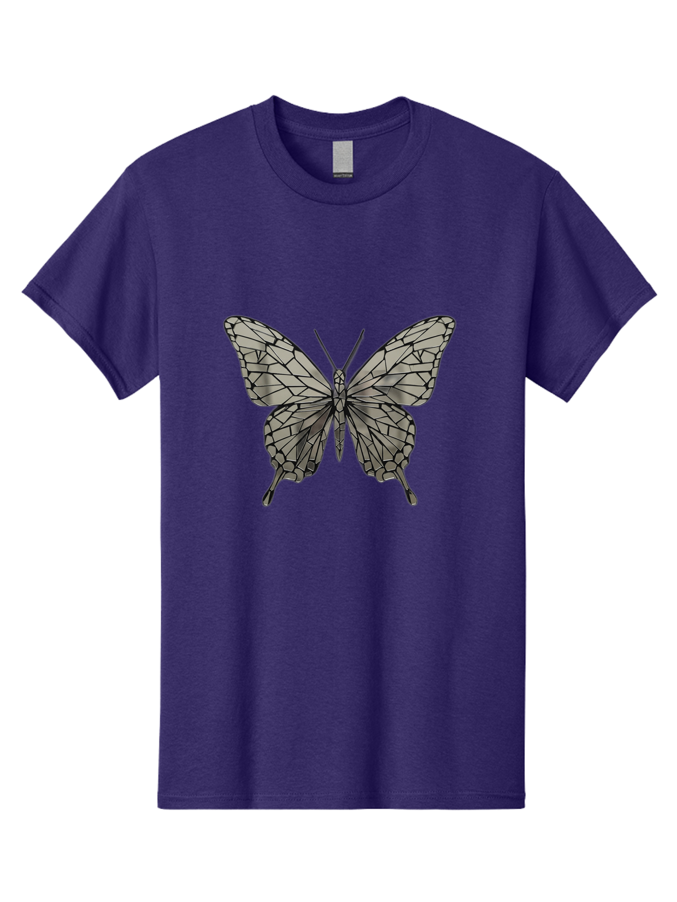 Butterfly-1 Men'S Graphic Tee, 100% Cotton, Comfortable Casual Summer Wear, Machine Washable, Vintage Camera, Old Camera, Antique Camera, Black Camera, Classic Photography, Photography Equipment, Nostalgic Device, Film Camera, Camera Art Bak154