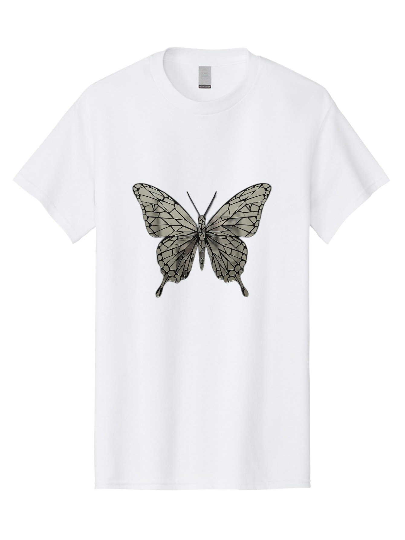 Butterfly-1 Men'S Graphic Tee, 100% Cotton, Comfortable Casual Summer Wear, Machine Washable, Vintage Camera, Old Camera, Antique Camera, Black Camera, Classic Photography, Photography Equipment, Nostalgic Device, Film Camera, Camera Art Bak154