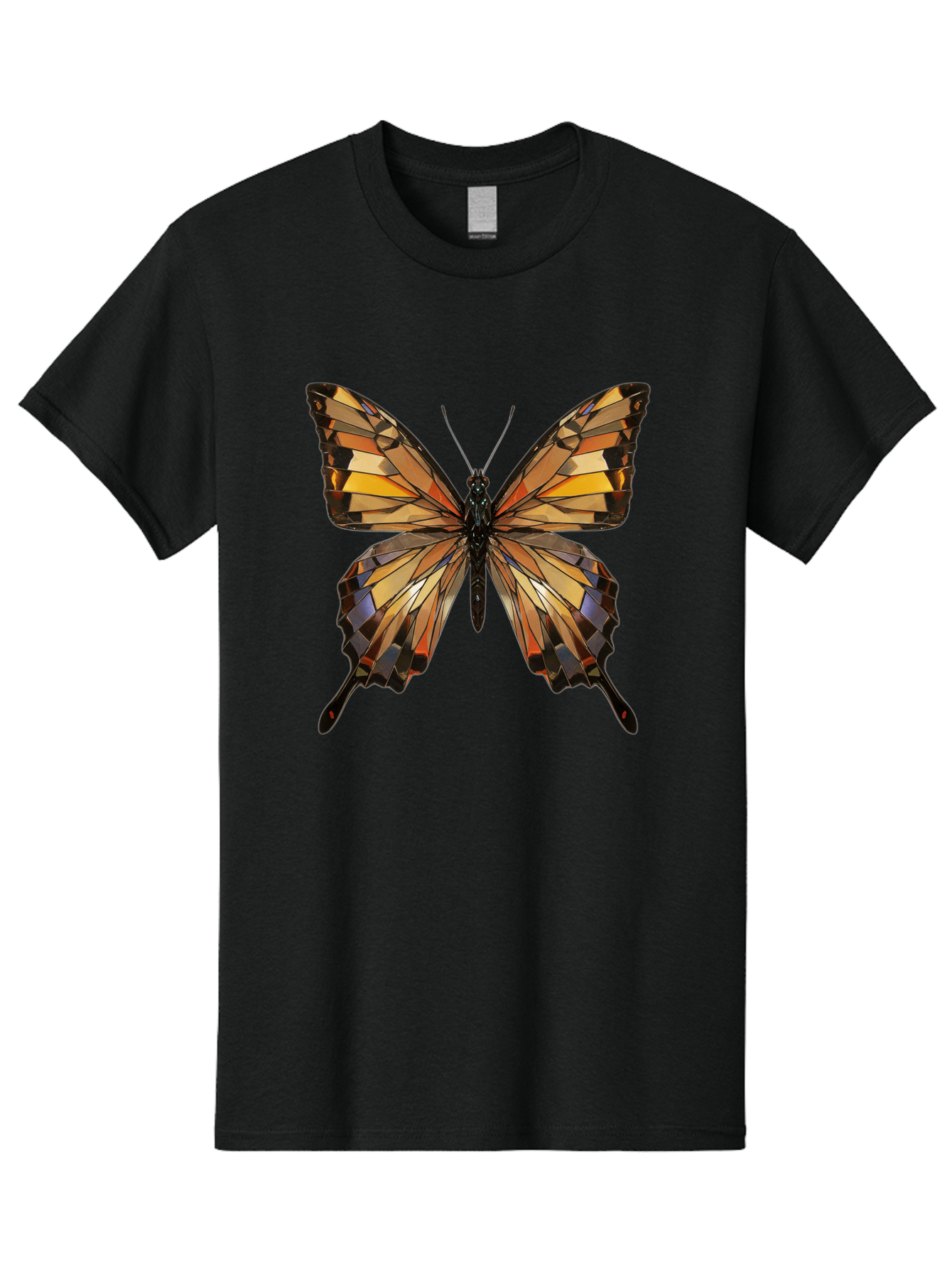 Butterfly-2 Men'S Graphic Tee, 100% Cotton, Comfortable Casual Summer Wear, Machine Washable, Vintage Camera, Old Camera, Antique Camera, Black Camera, Classic Photography, Photography Equipment, Nostalgic Device, Film Camera, Camera Art Bak155