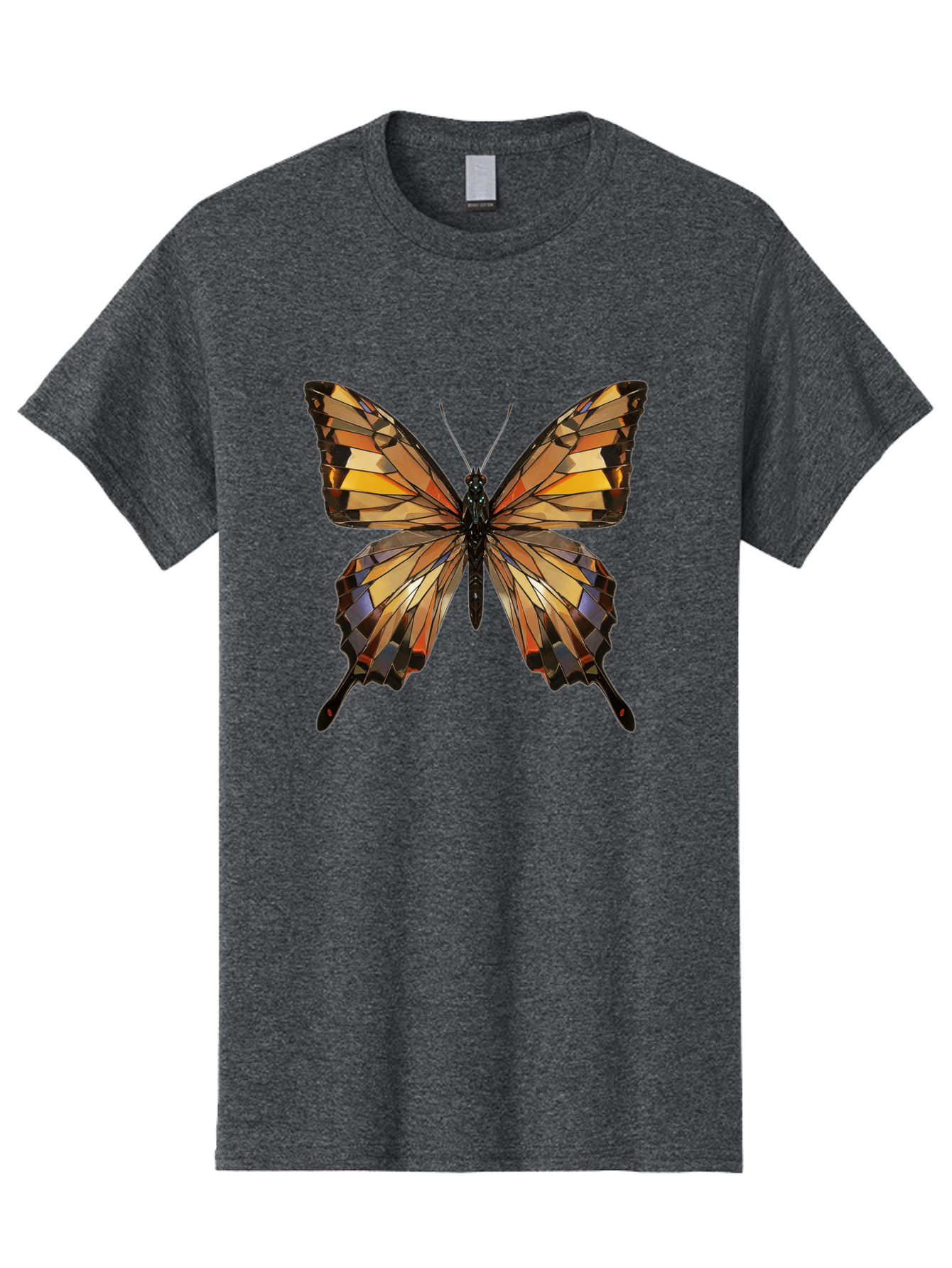 Butterfly-2 Men'S Graphic Tee, 100% Cotton, Comfortable Casual Summer Wear, Machine Washable, Vintage Camera, Old Camera, Antique Camera, Black Camera, Classic Photography, Photography Equipment, Nostalgic Device, Film Camera, Camera Art Bak155