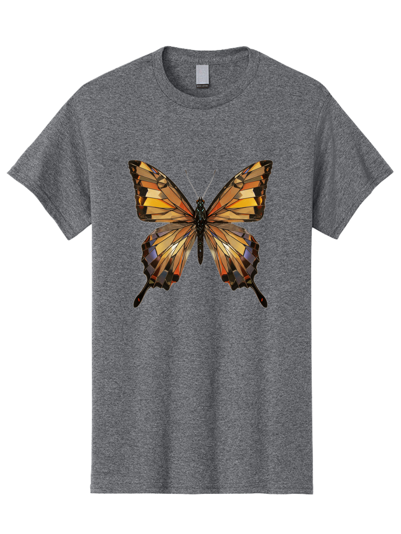 Butterfly-2 Men'S Graphic Tee, 100% Cotton, Comfortable Casual Summer Wear, Machine Washable, Vintage Camera, Old Camera, Antique Camera, Black Camera, Classic Photography, Photography Equipment, Nostalgic Device, Film Camera, Camera Art Bak155