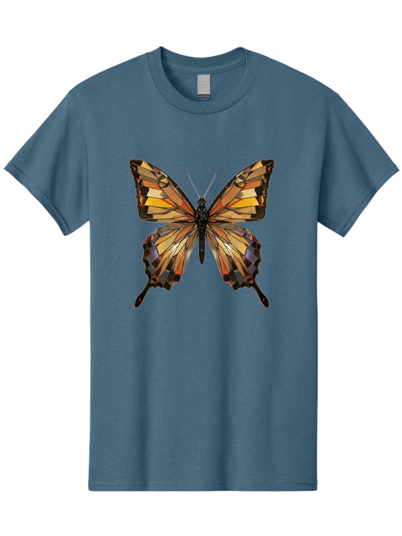 Butterfly-2 Men'S Graphic Tee, 100% Cotton, Comfortable Casual Summer Wear, Machine Washable, Vintage Camera, Old Camera, Antique Camera, Black Camera, Classic Photography, Photography Equipment, Nostalgic Device, Film Camera, Camera Art Bak155