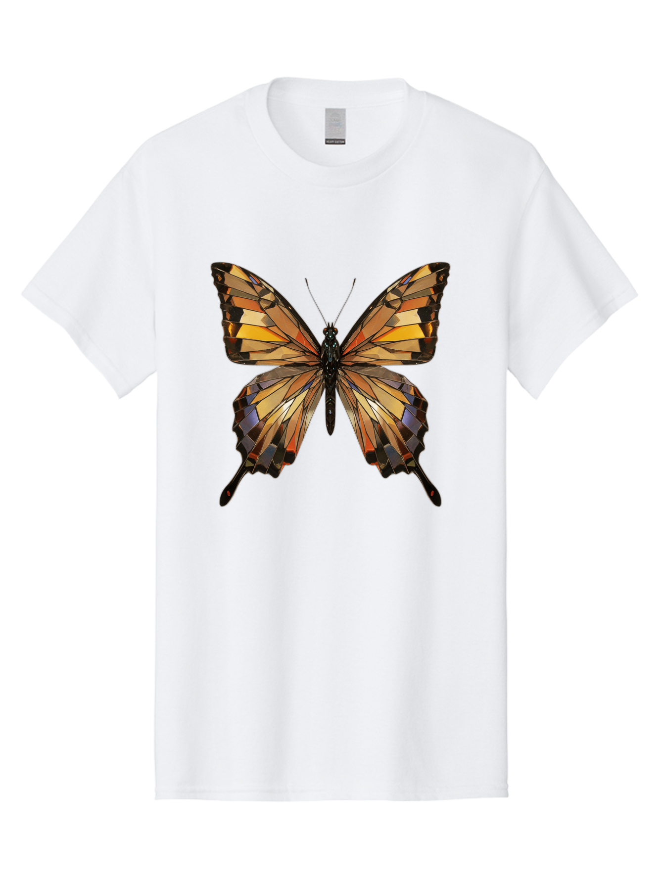 Butterfly-2 Men'S Graphic Tee, 100% Cotton, Comfortable Casual Summer Wear, Machine Washable, Vintage Camera, Old Camera, Antique Camera, Black Camera, Classic Photography, Photography Equipment, Nostalgic Device, Film Camera, Camera Art Bak155