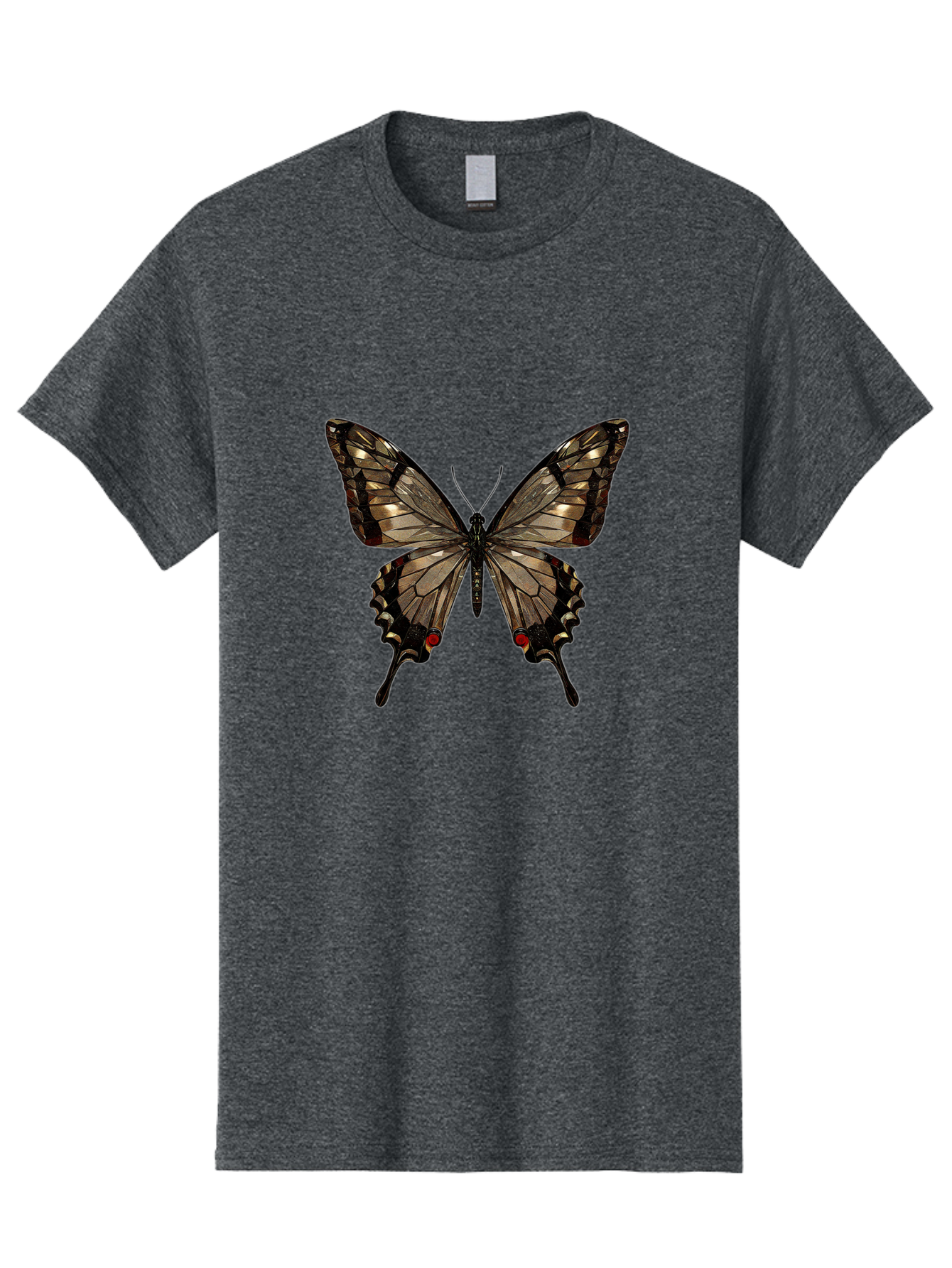 Butterfly-5 Men'S Graphic Tee, 100% Cotton, Comfortable Casual Summer Wear, Machine Washable, Vintage Camera, Old Camera, Antique Camera, Black Camera, Classic Photography, Photography Equipment, Nostalgic Device, Film Camera, Camera Art Bak158