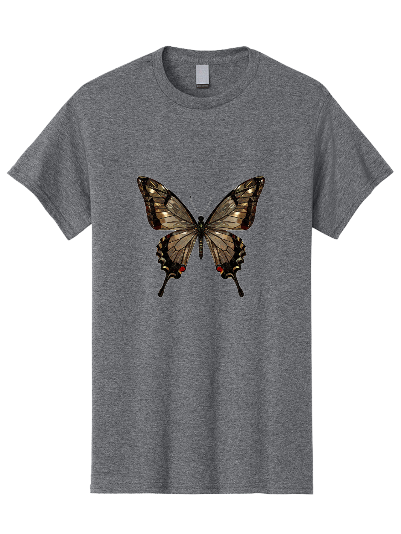 Butterfly-5 Men'S Graphic Tee, 100% Cotton, Comfortable Casual Summer Wear, Machine Washable, Vintage Camera, Old Camera, Antique Camera, Black Camera, Classic Photography, Photography Equipment, Nostalgic Device, Film Camera, Camera Art Bak158