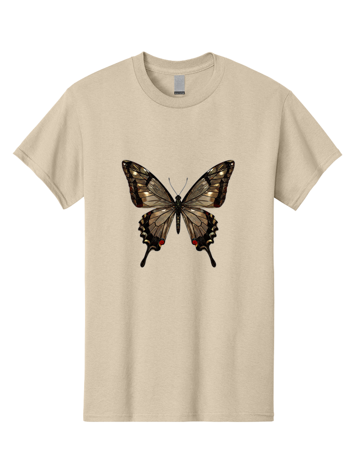 Butterfly-5 Men'S Graphic Tee, 100% Cotton, Comfortable Casual Summer Wear, Machine Washable, Vintage Camera, Old Camera, Antique Camera, Black Camera, Classic Photography, Photography Equipment, Nostalgic Device, Film Camera, Camera Art Bak158