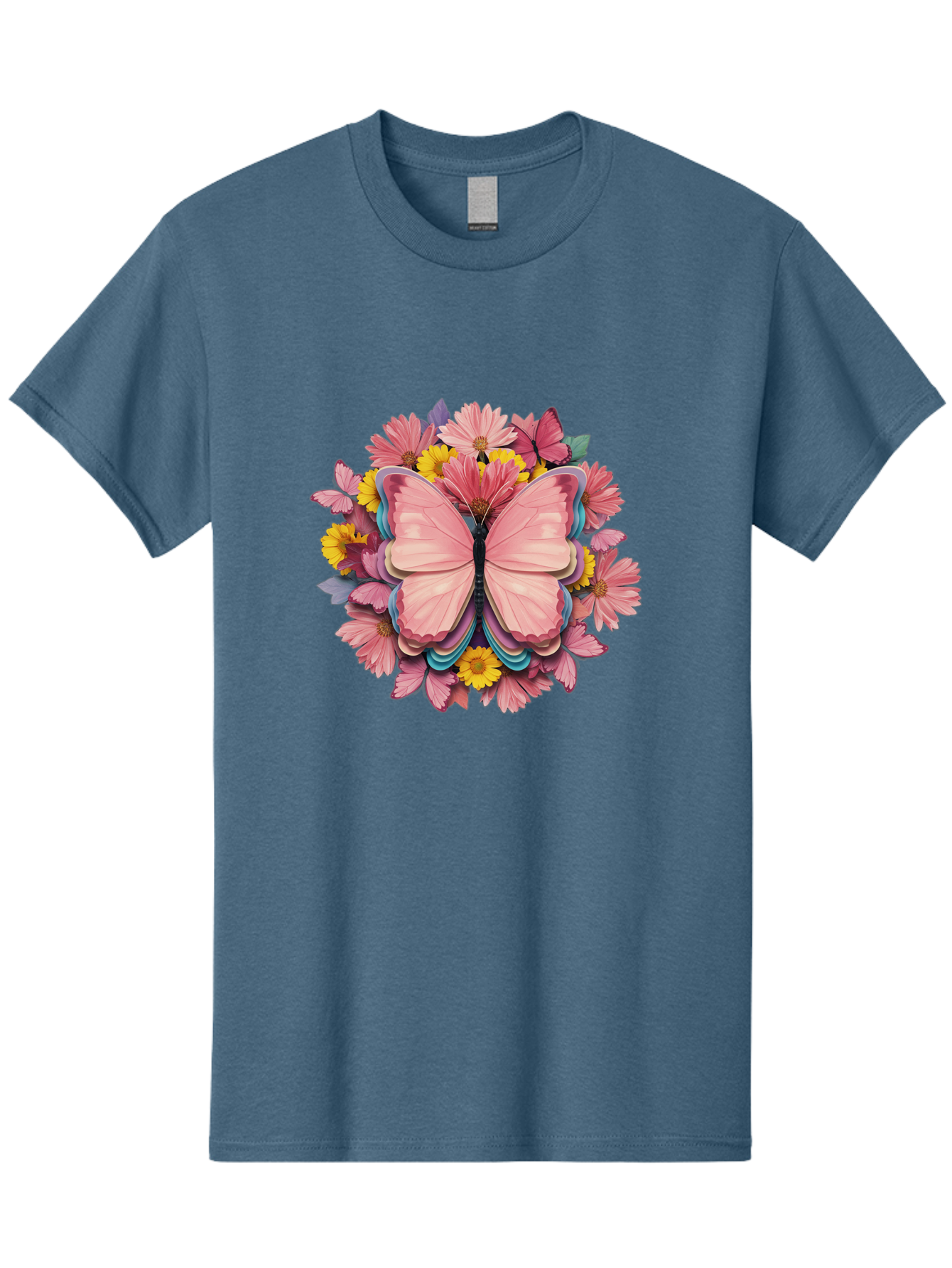 Butterfly-And-Flowers Men'S Graphic Tee, 100% Cotton, Comfortable Casual Summer Wear, Machine Washable, Vintage Camera, Old Camera, Antique Camera, Black Camera, Classic Photography, Photography Equipment, Nostalgic Device, Film Camera, Bak159