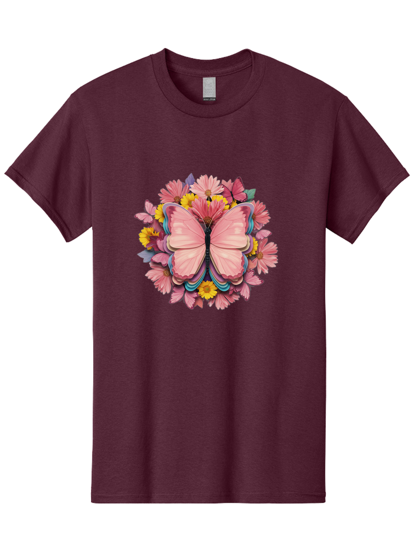 Butterfly-And-Flowers Men'S Graphic Tee, 100% Cotton, Comfortable Casual Summer Wear, Machine Washable, Vintage Camera, Old Camera, Antique Camera, Black Camera, Classic Photography, Photography Equipment, Nostalgic Device, Film Camera, Bak159
