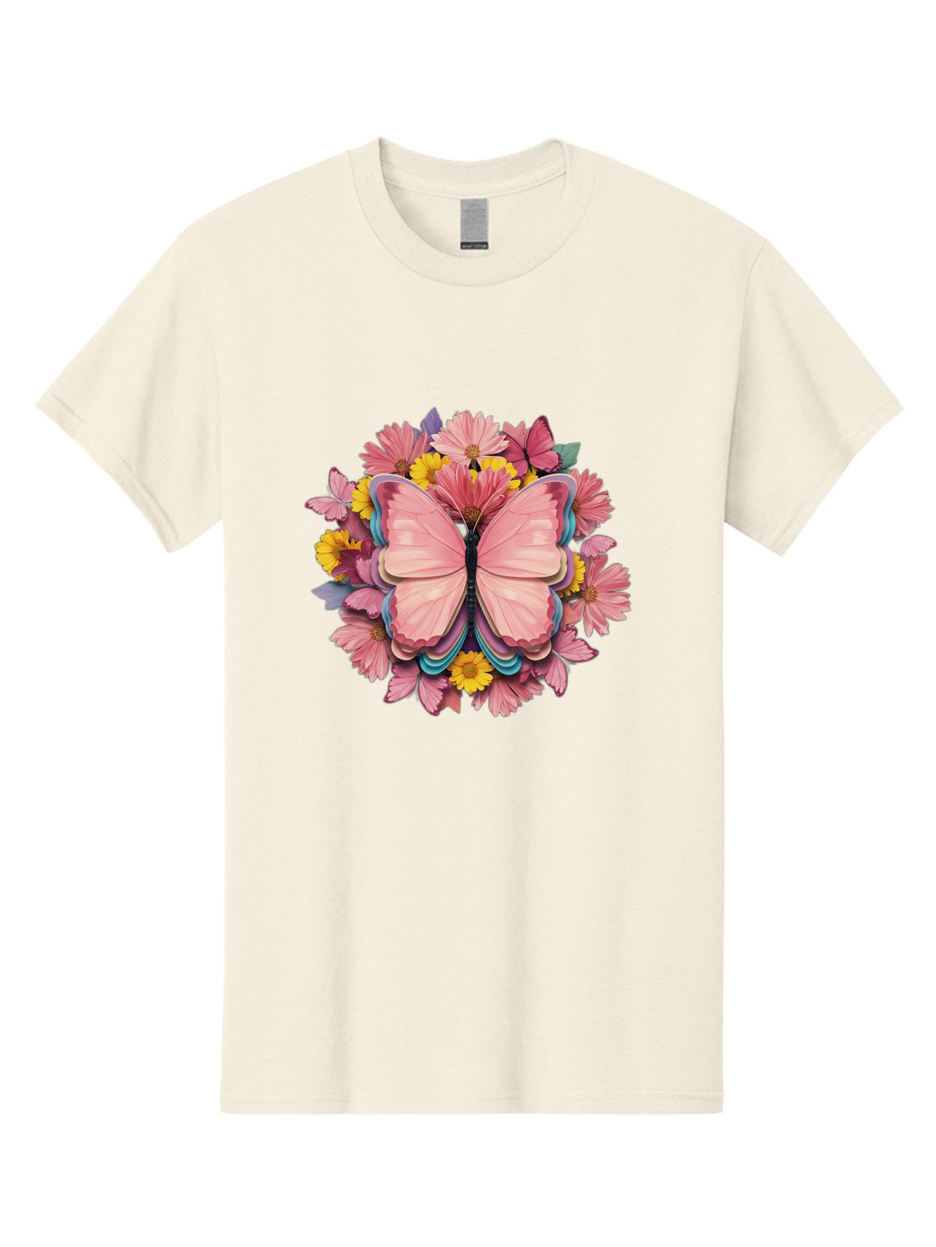 Butterfly-And-Flowers Men'S Graphic Tee, 100% Cotton, Comfortable Casual Summer Wear, Machine Washable, Vintage Camera, Old Camera, Antique Camera, Black Camera, Classic Photography, Photography Equipment, Nostalgic Device, Film Camera, Bak159