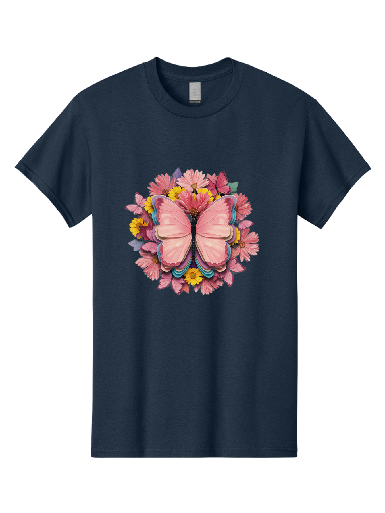 Butterfly-And-Flowers Men'S Graphic Tee, 100% Cotton, Comfortable Casual Summer Wear, Machine Washable, Vintage Camera, Old Camera, Antique Camera, Black Camera, Classic Photography, Photography Equipment, Nostalgic Device, Film Camera, Bak159