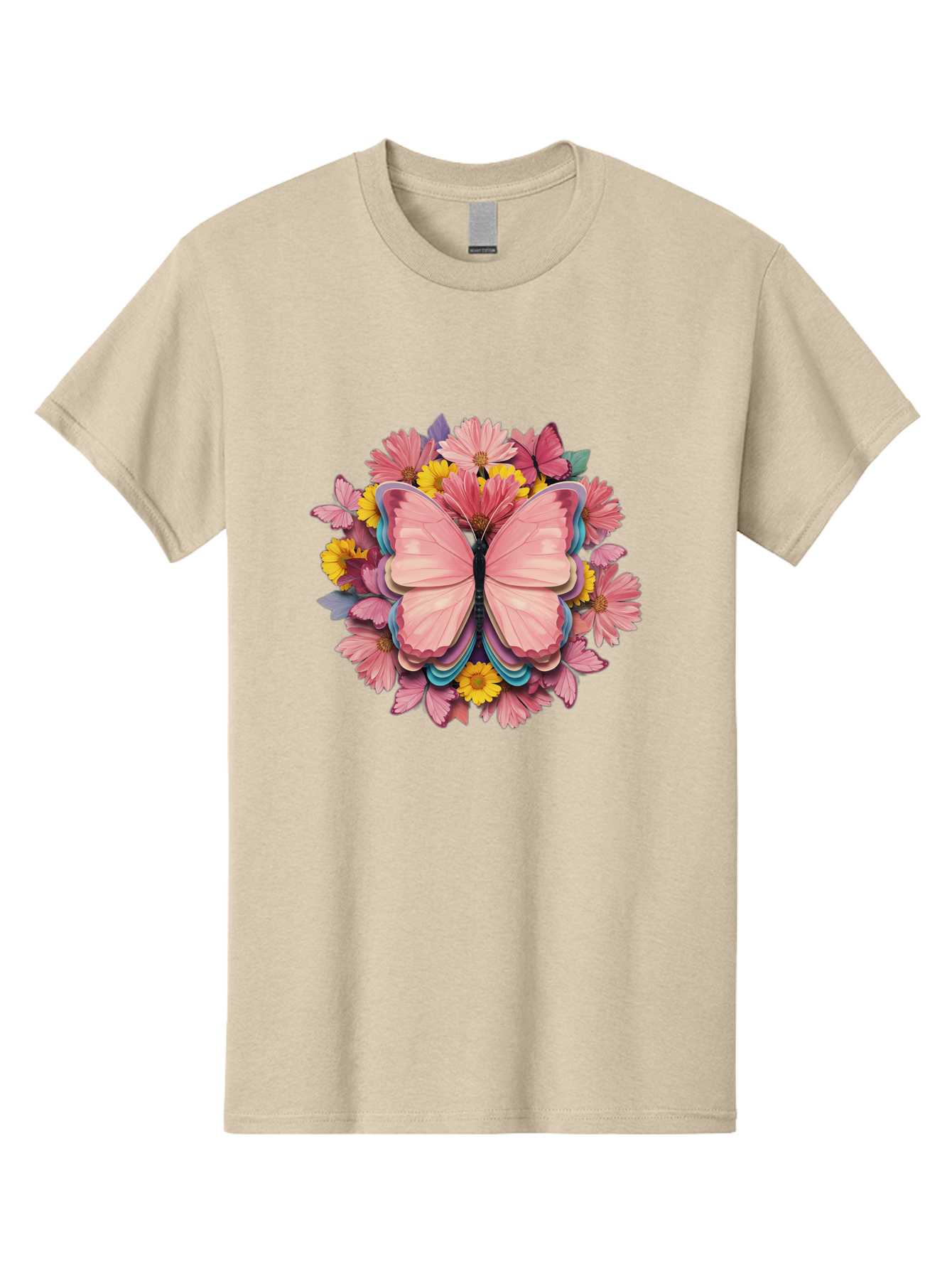 Butterfly-And-Flowers Men'S Graphic Tee, 100% Cotton, Comfortable Casual Summer Wear, Machine Washable, Vintage Camera, Old Camera, Antique Camera, Black Camera, Classic Photography, Photography Equipment, Nostalgic Device, Film Camera, Bak159