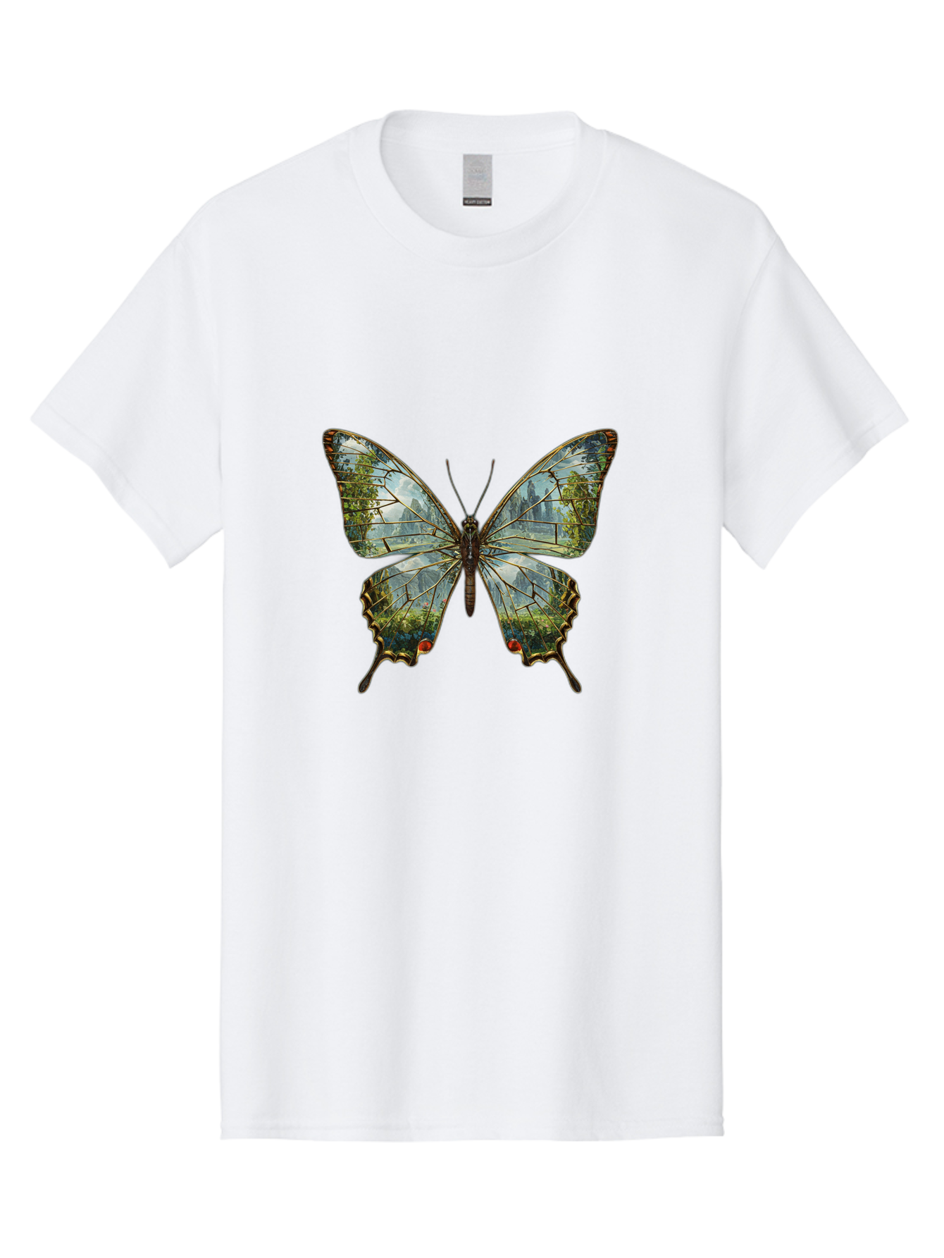 Butterfly-Cityscape Men'S Graphic Tee, 100% Cotton, Comfortable Casual Summer Wear, Machine Washable, Vintage Camera, Old Camera, Antique Camera, Black Camera, Classic Photography, Photography Equipment, Nostalgic Device, Film Camera, Bak160