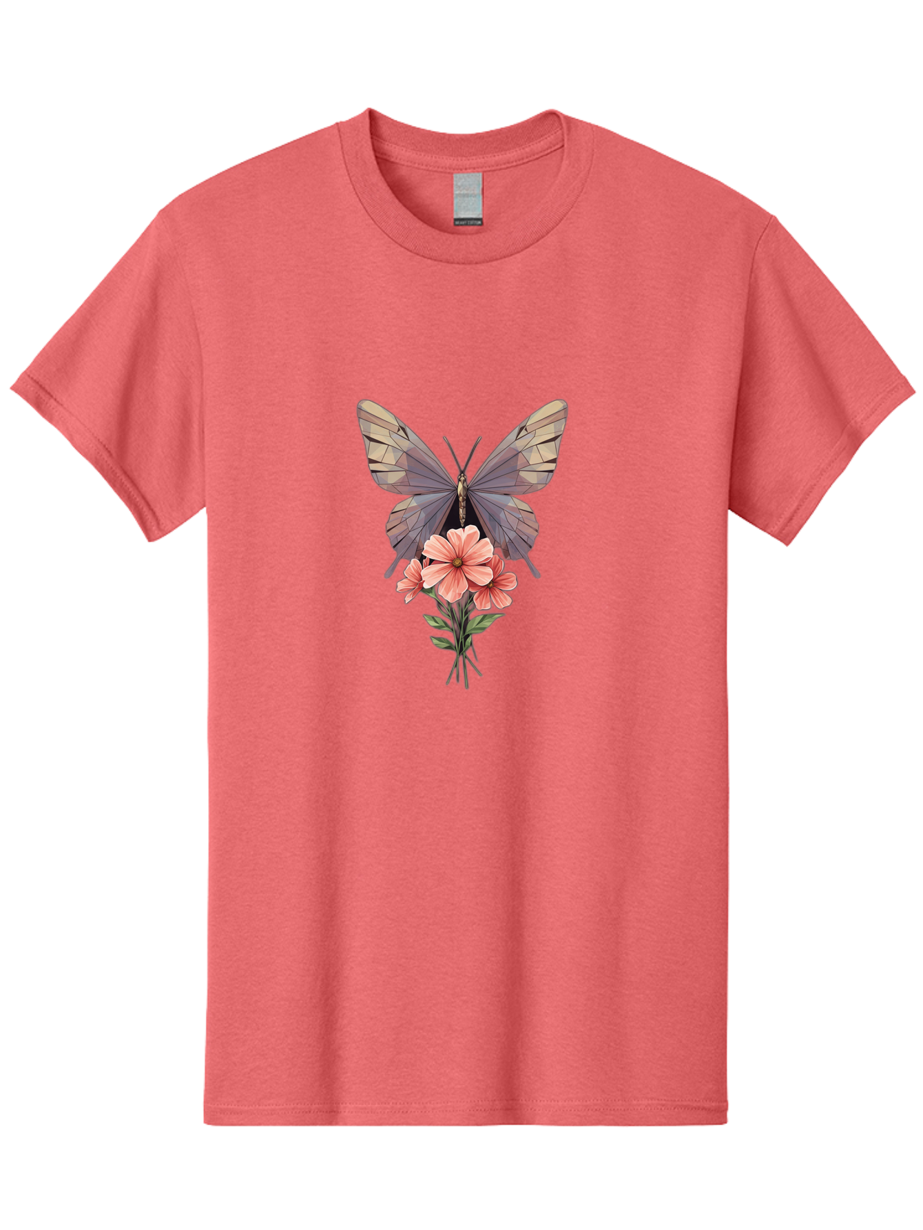Butterfly-With-Flowers Men'S Graphic Tee, 100% Cotton, Comfortable Casual Summer Wear, Machine Washable, Vintage Camera, Old Camera, Antique Camera, Black Camera, Classic Photography, Photography Equipment, Nostalgic Device, Film Camera, Bak164