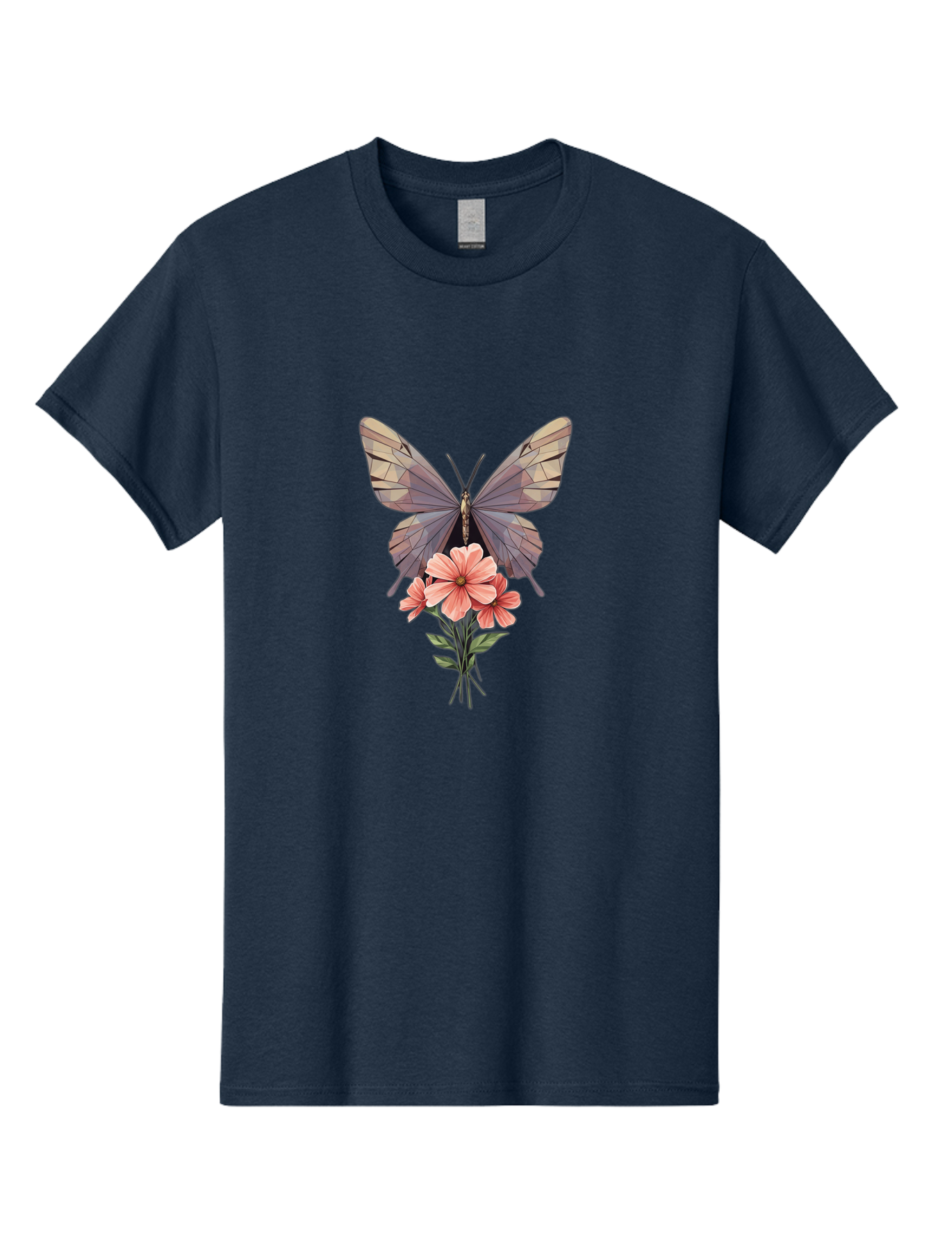 Butterfly-With-Flowers Men'S Graphic Tee, 100% Cotton, Comfortable Casual Summer Wear, Machine Washable, Vintage Camera, Old Camera, Antique Camera, Black Camera, Classic Photography, Photography Equipment, Nostalgic Device, Film Camera, Bak164