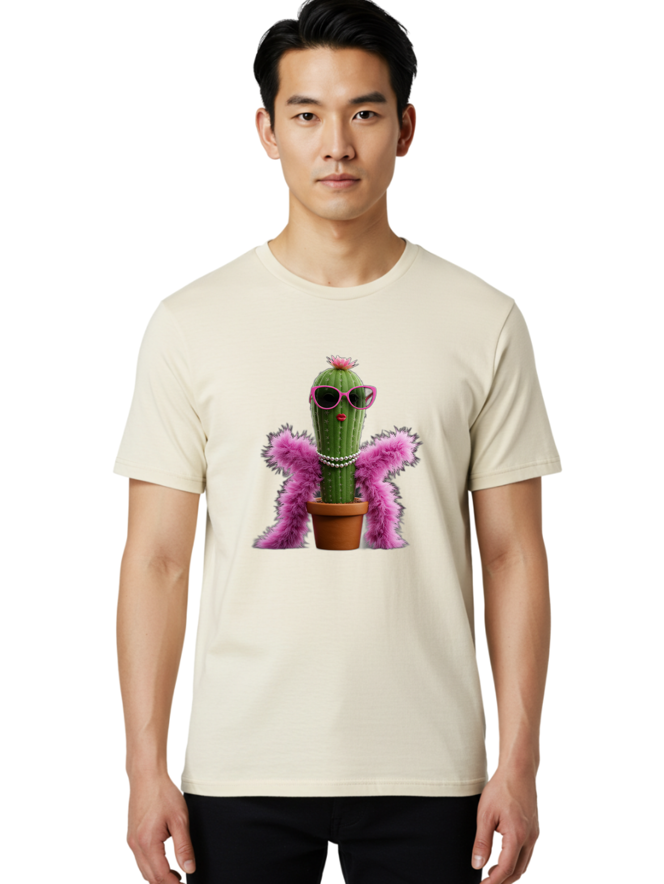 Cactus-With-Pink-Sunglasses Men'S Graphic Tee, 100% Cotton, Comfortable Casual Summer Wear, Machine Washable, Vintage Camera, Old Camera, Antique Camera, Black Camera, Classic Photography, Photography Equipment, Nostalgic Device, Film Camera, Bak167