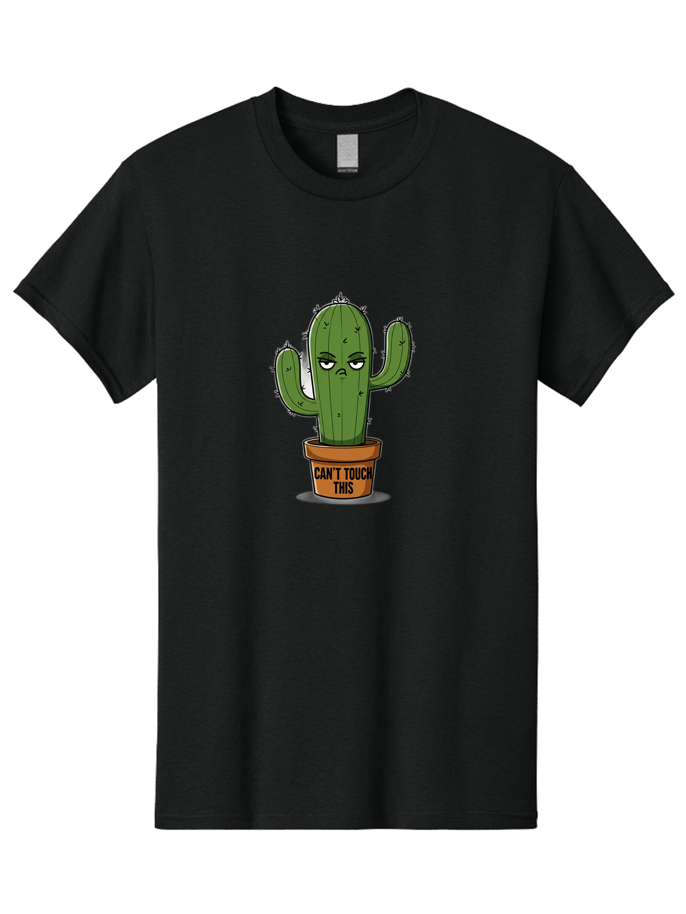 Can-T-Touch-This-Cactus-1 Men'S Graphic Tee, 100% Cotton, Comfortable Casual Summer Wear, Machine Washable, Vintage Camera, Old Camera, Antique Camera, Black Camera, Classic Photography, Photography Equipment, Nostalgic Device, Film Camera, Bak169