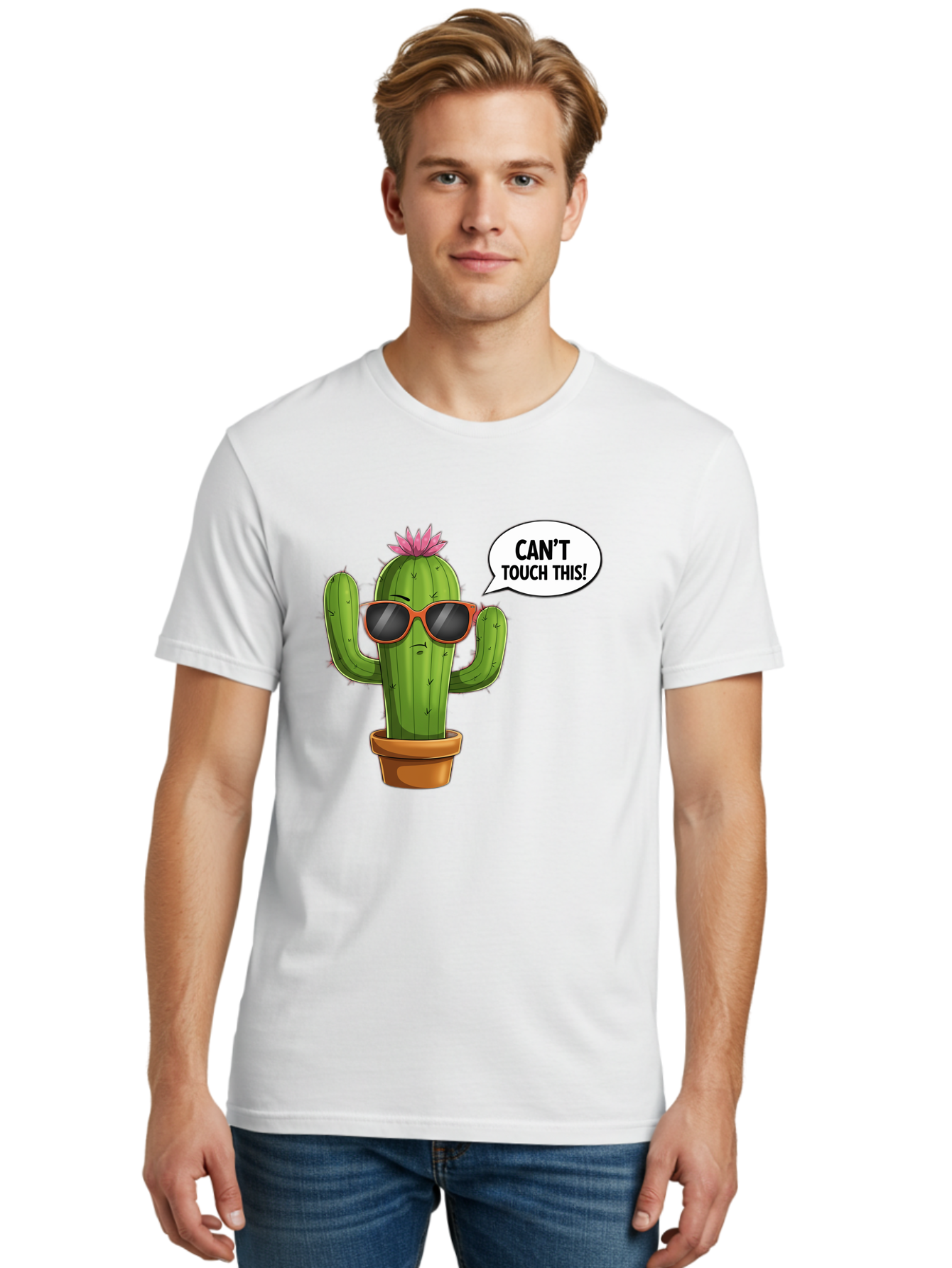Can-T-Touch-This-Cactus Men'S Graphic Tee, 100% Cotton, Comfortable Casual Summer Wear, Machine Washable, Vintage Camera, Old Camera, Antique Camera, Black Camera, Classic Photography, Photography Equipment, Nostalgic Device, Film Camera, Bak172