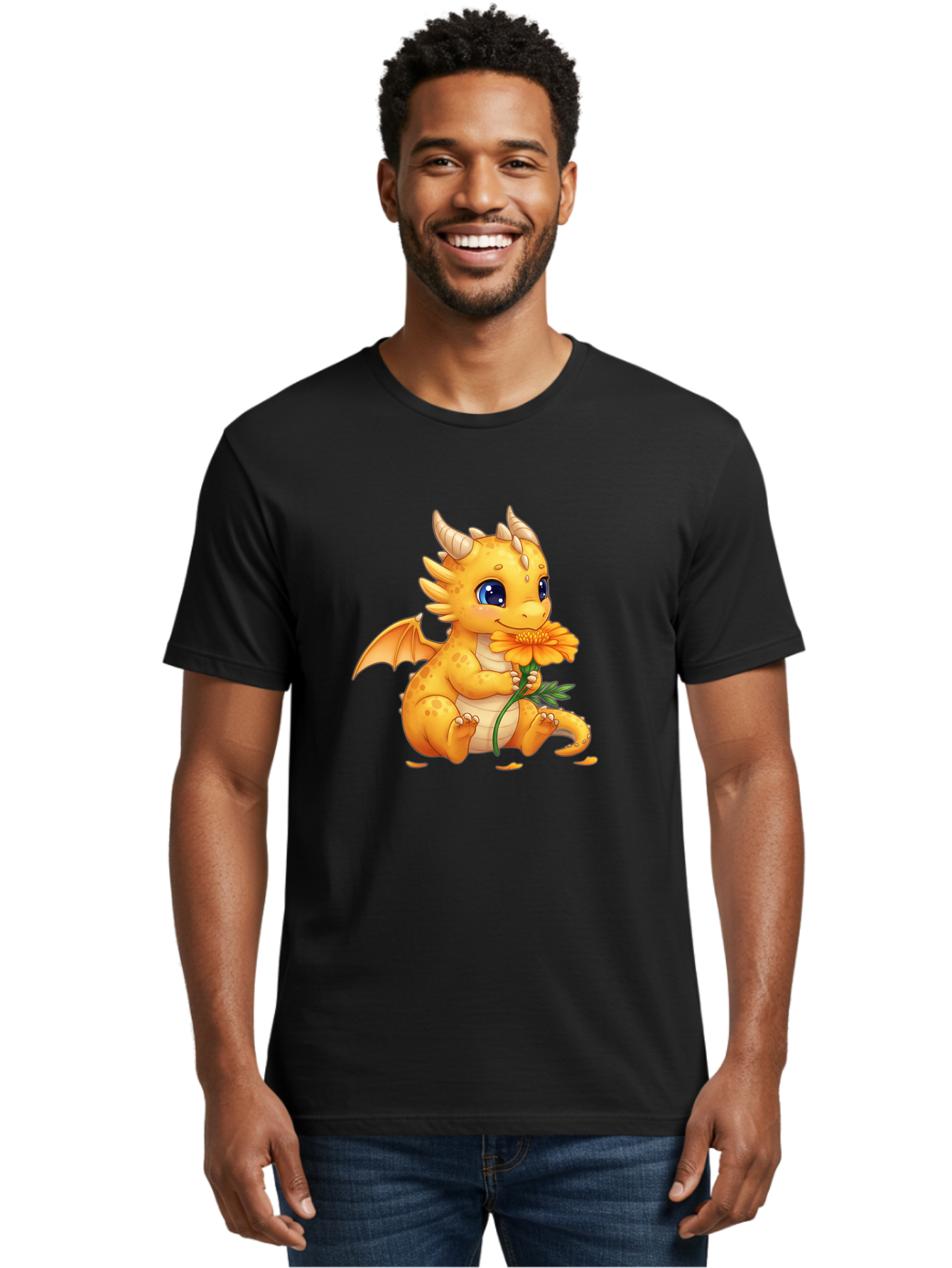Cartoon-Dragon-With-Flower Men'S Graphic Tee, 100% Cotton, Comfortable Casual Summer Wear, Machine Washable, Vintage Camera, Old Camera, Antique Camera, Black Camera, Classic Photography, Photography Equipment, Nostalgic Device, Film Camera, Bak181