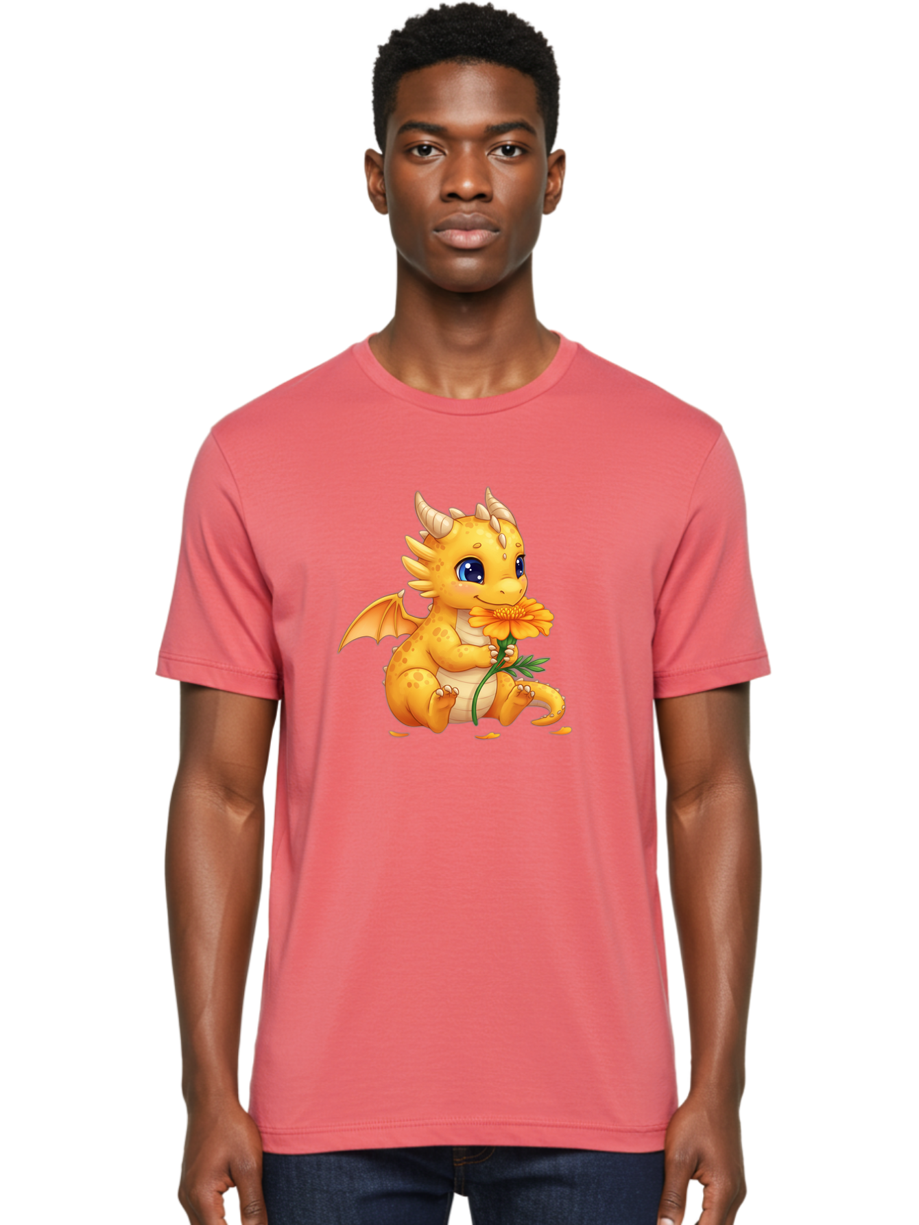 Cartoon-Dragon-With-Flower Men'S Graphic Tee, 100% Cotton, Comfortable Casual Summer Wear, Machine Washable, Vintage Camera, Old Camera, Antique Camera, Black Camera, Classic Photography, Photography Equipment, Nostalgic Device, Film Camera, Bak181