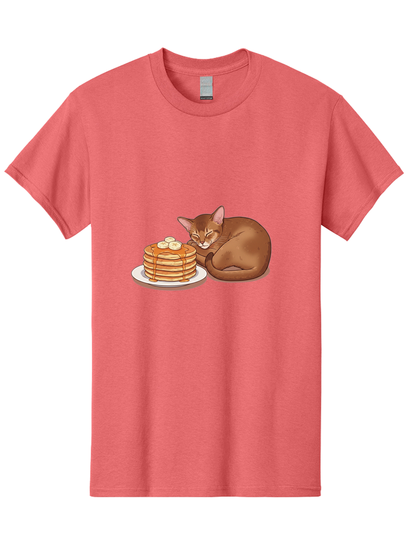 Cat-And-Pancakes-3 Men'S Graphic Tee, 100% Cotton, Comfortable Casual Summer Wear, Machine Washable, Vintage Camera, Old Camera, Antique Camera, Black Camera, Classic Photography, Photography Equipment, Nostalgic Device, Film Camera, Bak186