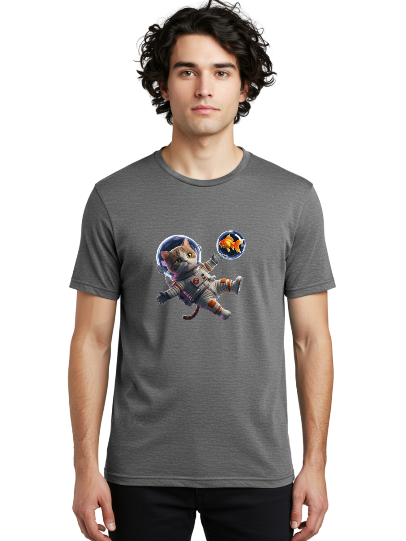 Cat-Astronaut Men'S Graphic Tee, 100% Cotton, Comfortable Casual Summer Wear, Machine Washable, Vintage Camera, Old Camera, Antique Camera, Black Camera, Classic Photography, Photography Equipment, Nostalgic Device, Film Camera, Camera Art Bak191