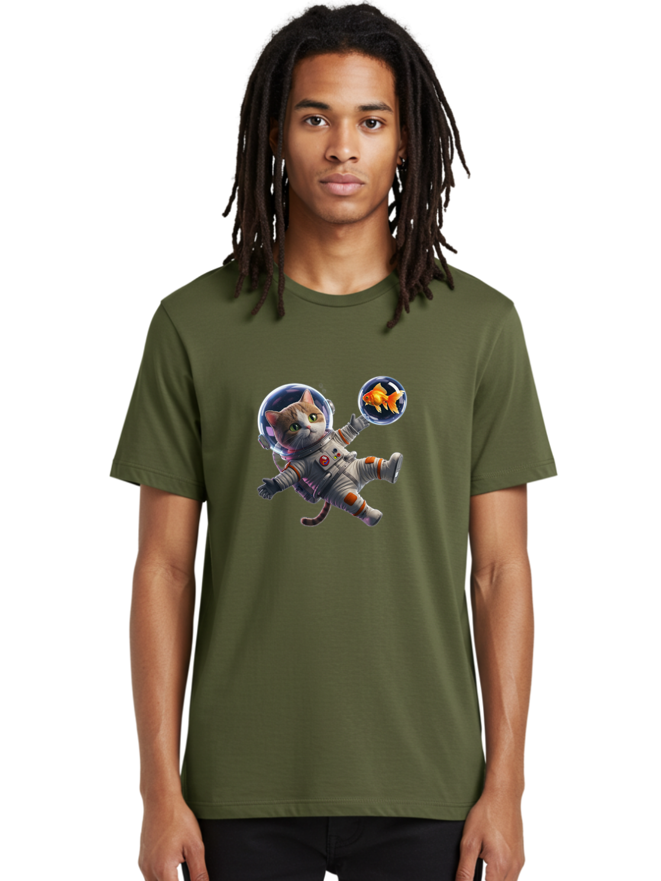Cat-Astronaut Men'S Graphic Tee, 100% Cotton, Comfortable Casual Summer Wear, Machine Washable, Vintage Camera, Old Camera, Antique Camera, Black Camera, Classic Photography, Photography Equipment, Nostalgic Device, Film Camera, Camera Art Bak191