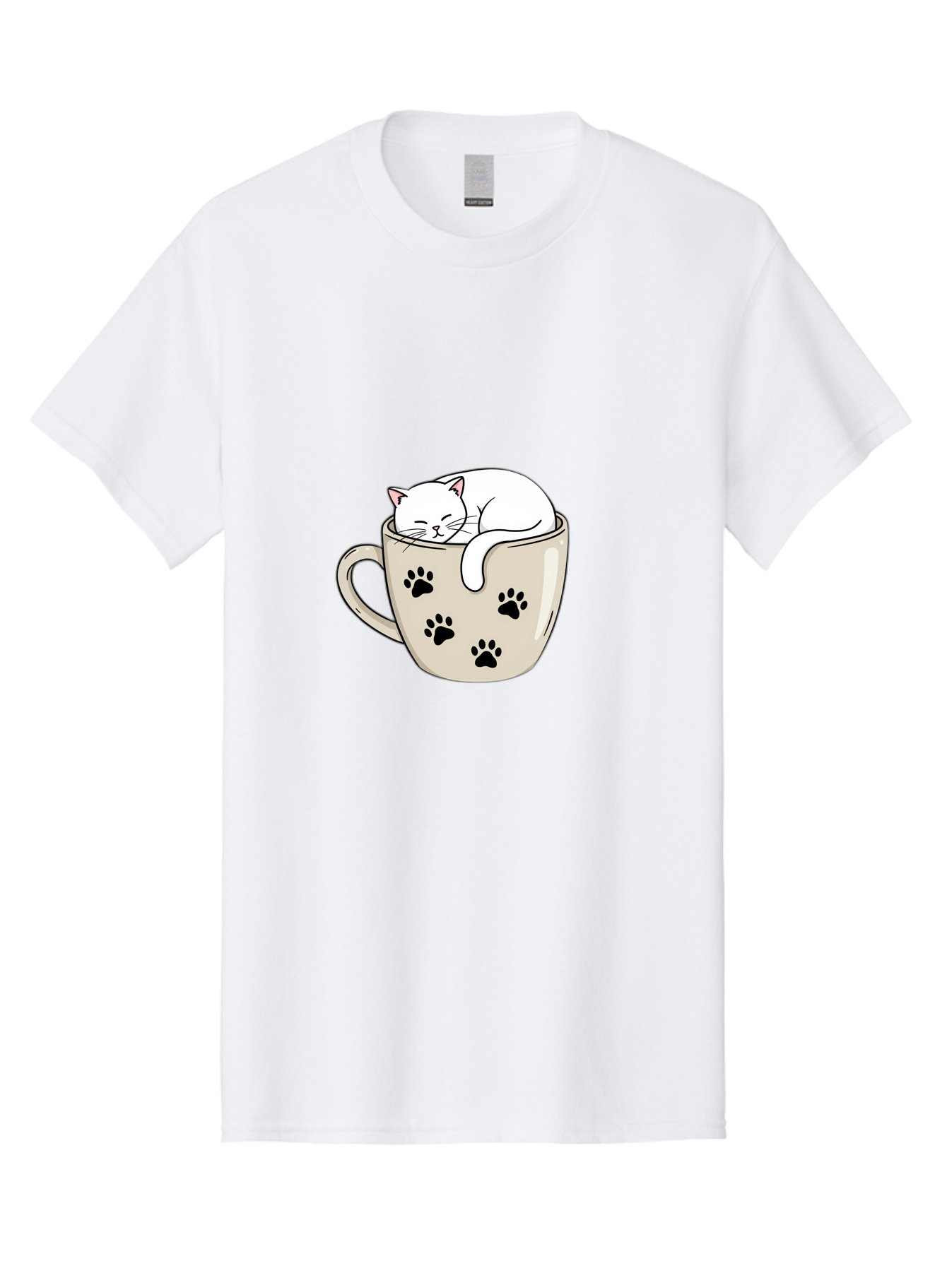 Cat-In-Coffee-Cup Men'S Graphic Tee, 100% Cotton, Comfortable Casual Summer Wear, Machine Washable, Vintage Camera, Old Camera, Antique Camera, Black Camera, Classic Photography, Photography Equipment, Nostalgic Device, Film Camera, Camera Art Bak196