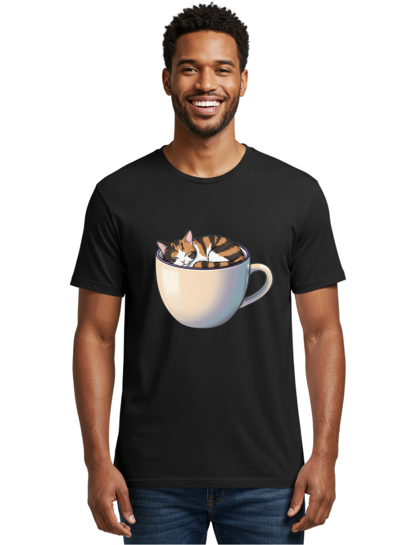 Cat-In-Cup Men'S Graphic Tee, 100% Cotton, Comfortable Casual Summer Wear, Machine Washable, Vintage Camera, Old Camera, Antique Camera, Black Camera, Classic Photography, Photography Equipment, Nostalgic Device, Film Camera, Camera Art Bak197