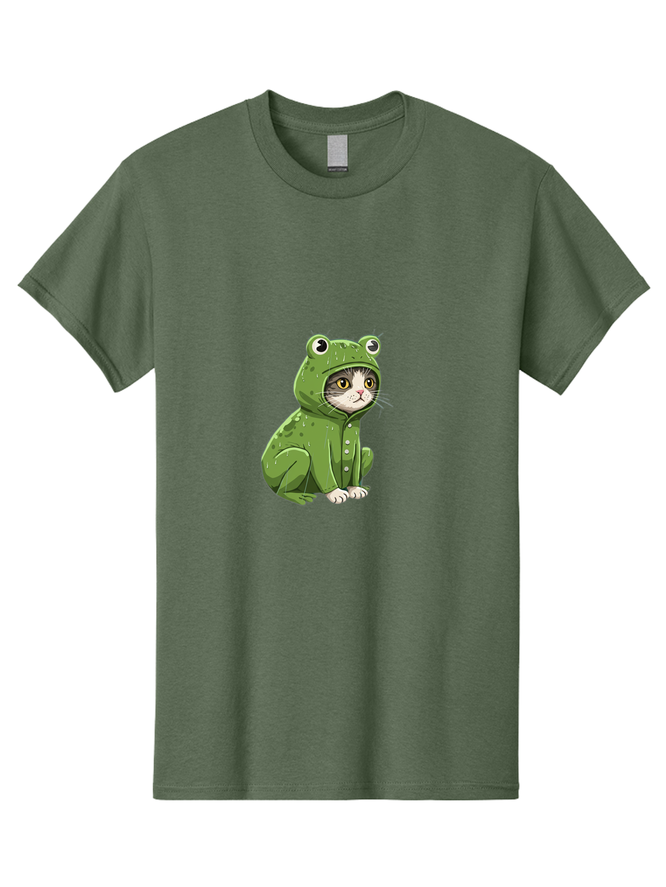 Cat-In-Frog-Costume-3 Men'S Graphic Tee, 100% Cotton, Comfortable Casual Summer Wear, Machine Washable, Vintage Camera, Old Camera, Antique Camera, Black Camera, Classic Photography, Photography Equipment, Nostalgic Device, Film Camera, Bak200